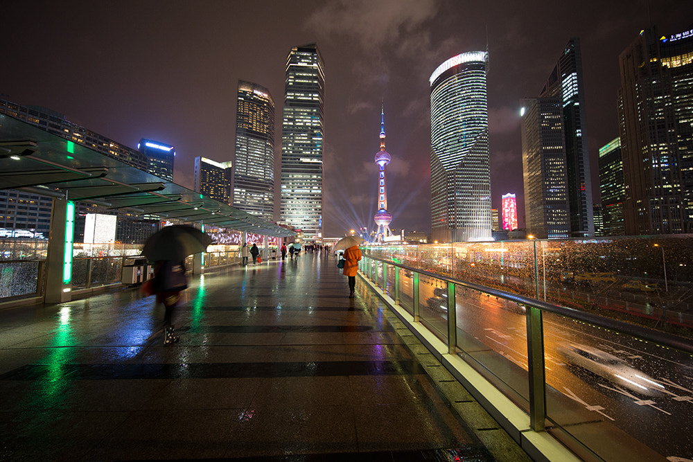 Canon EOS-1D X + Canon EF 11-24mm F4L USM sample photo. A rainy night photography