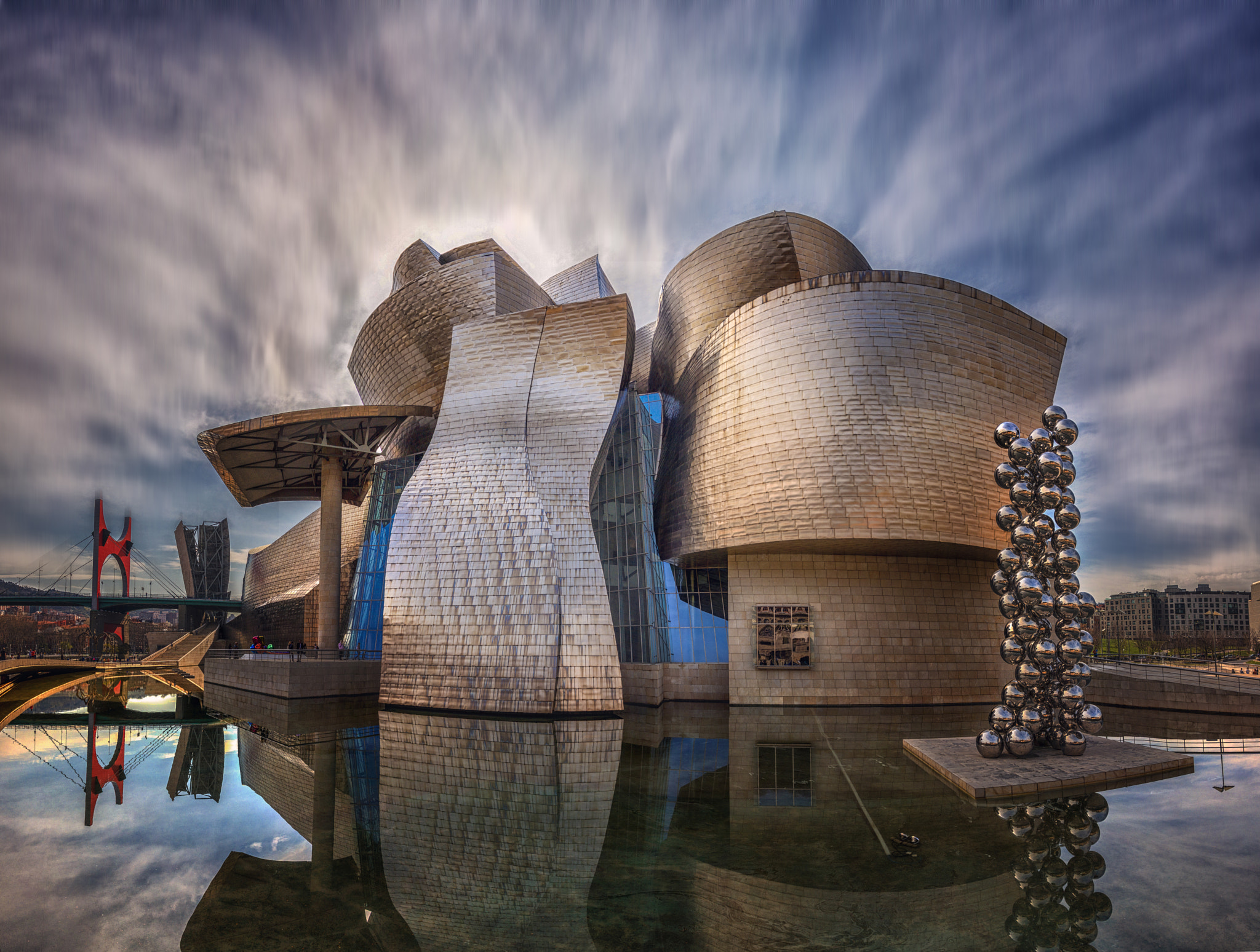Canon EOS 60D sample photo. Panorama guggenheim bilbao photography