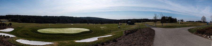 Nikon D750 sample photo. Golf course - panorama photography