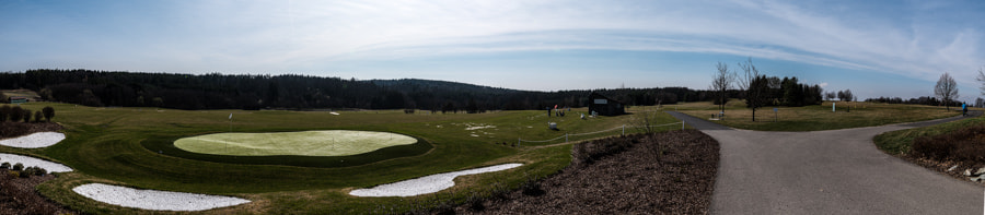 Nikon D750 + Sigma 12-24mm F4.5-5.6 II DG HSM sample photo. Golf course - panorama photography