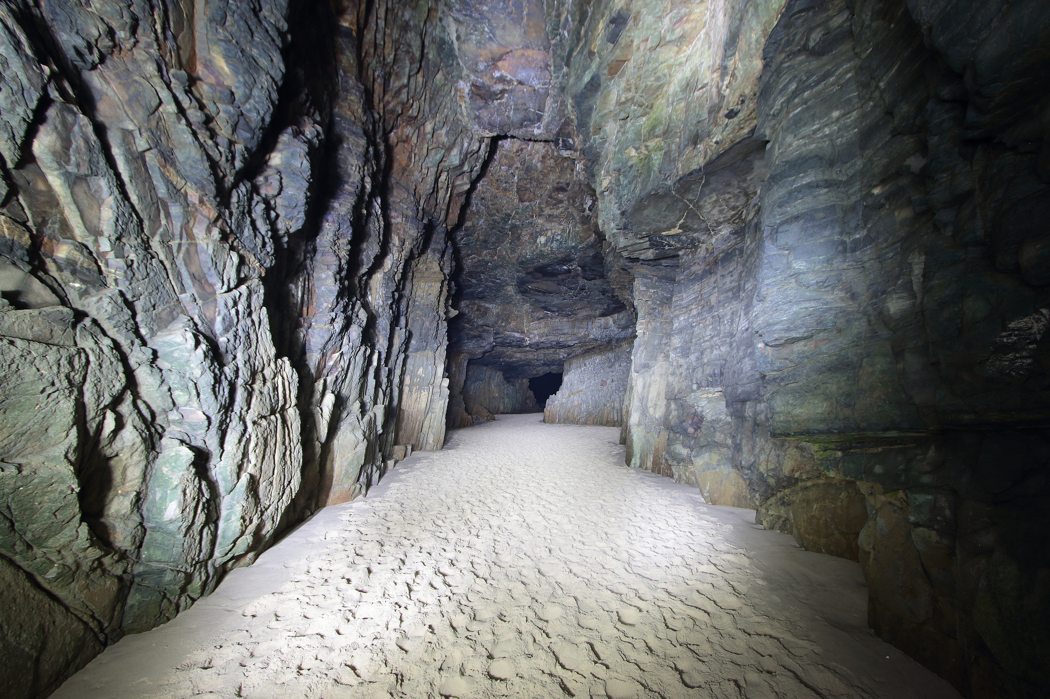Canon EOS 7D Mark II sample photo. Inside a sea cave photography