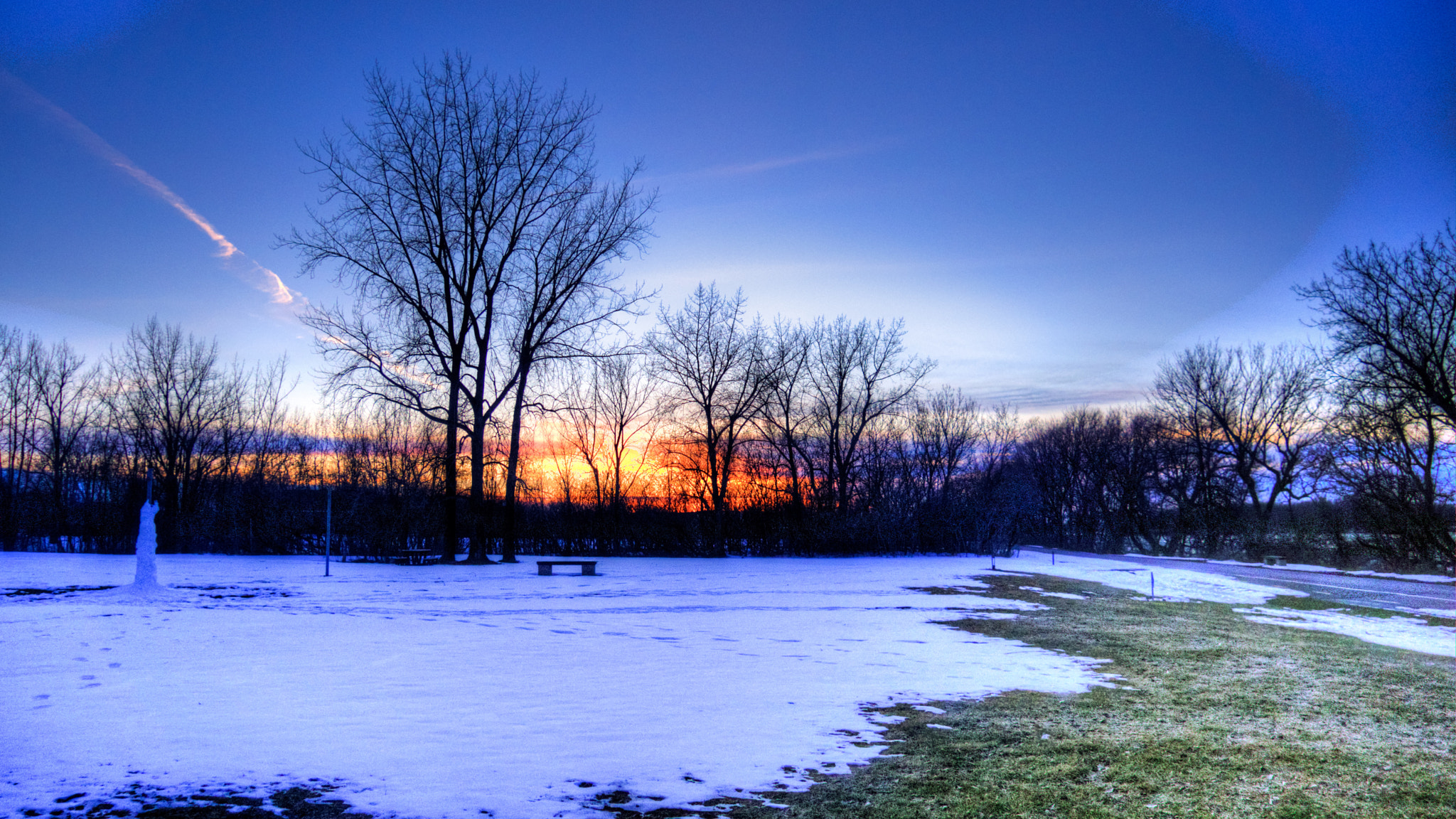 Sony SLT-A77 + Sony DT 16-105mm F3.5-5.6 sample photo. Winter sunset ii photography