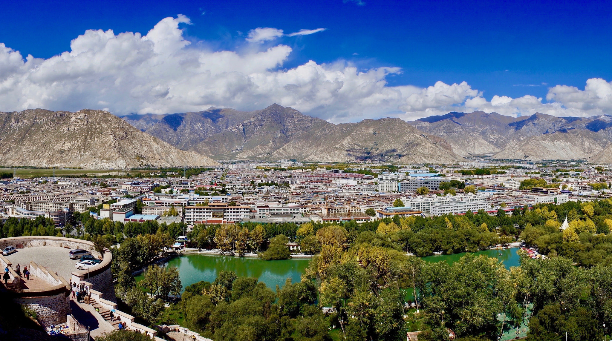 Sony Alpha NEX-5N + Tamron 18-200mm F3.5-6.3 Di III VC sample photo. Lhasa from podala palace photography