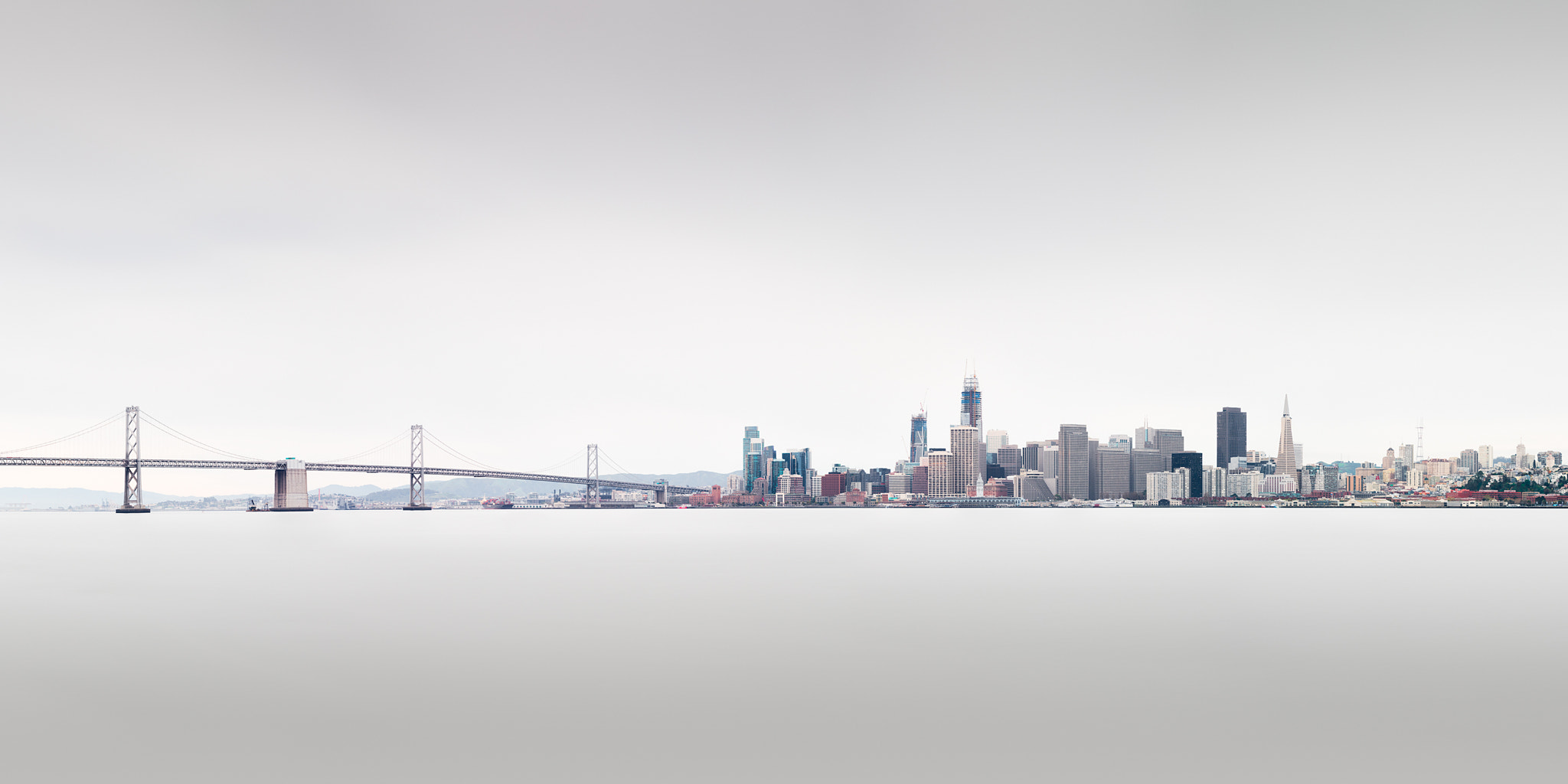 Canon EOS 5DS R + Canon EF 70-200mm F4L IS USM sample photo. San francisco skyline & bay pano photography