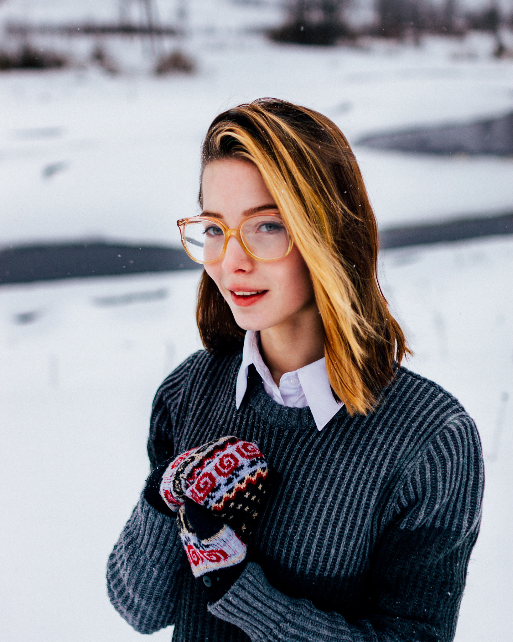 Sigma 30mm F1.4 EX DC HSM sample photo. Julia in glasses photography