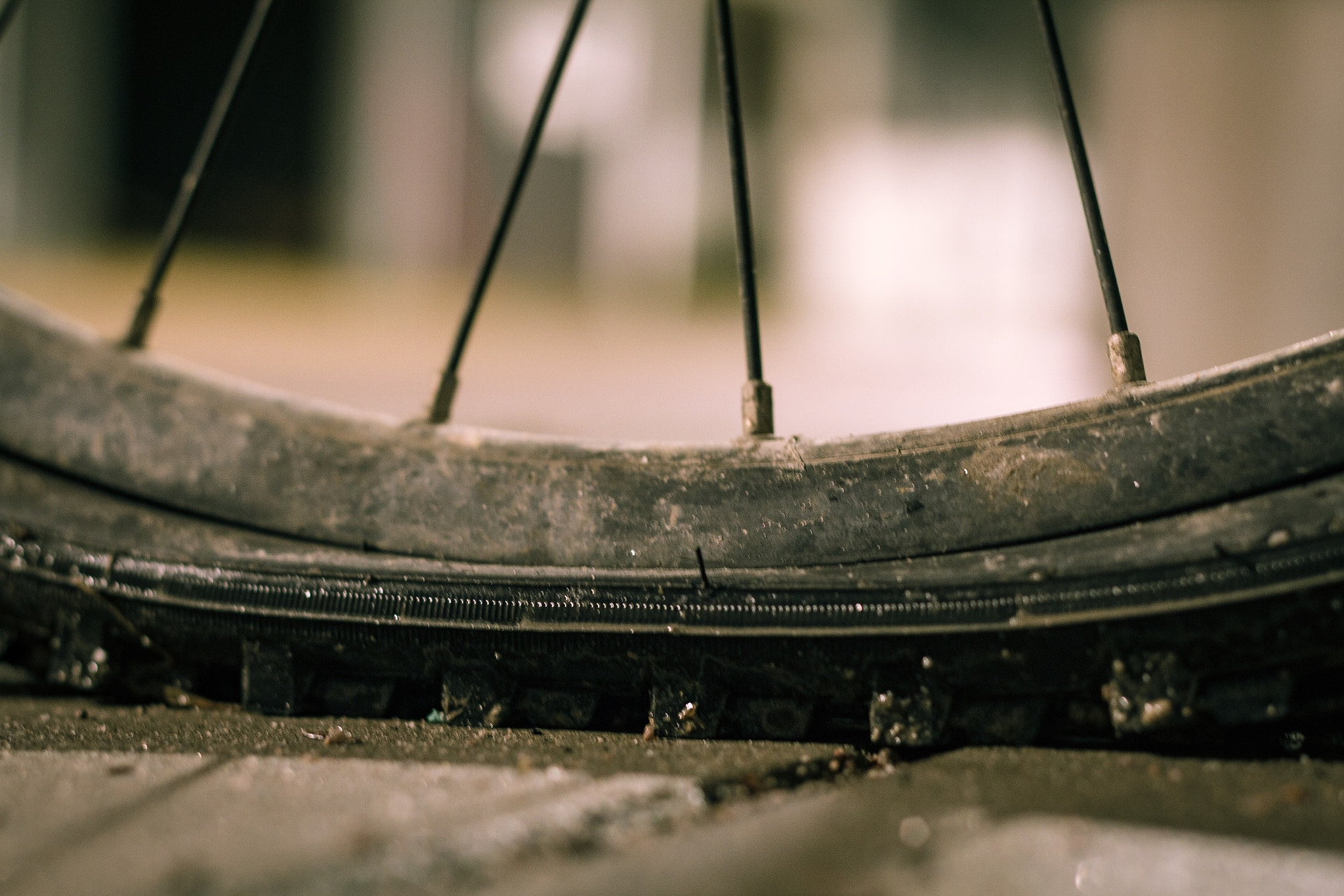 Canon EOS 7D + Canon EF 50mm F1.8 II sample photo. Flat tire photography