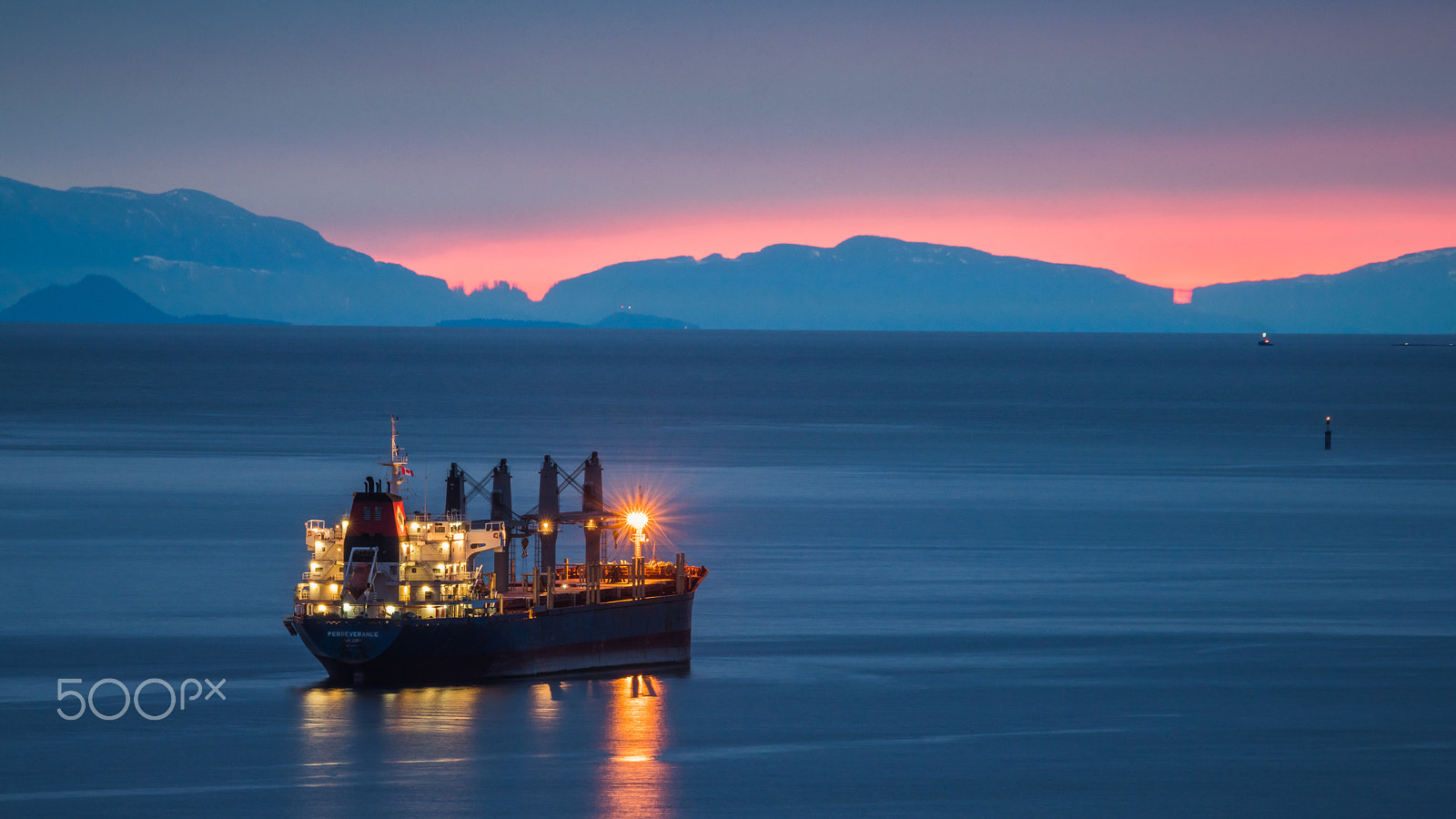 Tamron SP 150-600mm F5-6.3 Di VC USD sample photo. Oil tanker with sunset clouds backgrounds photography