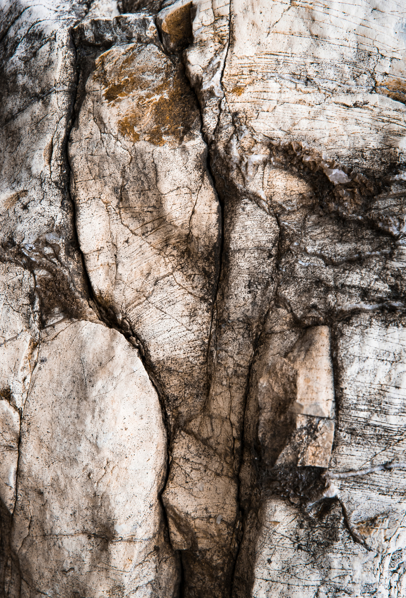Nikon D5500 sample photo. Dark fissured limestone rock photography