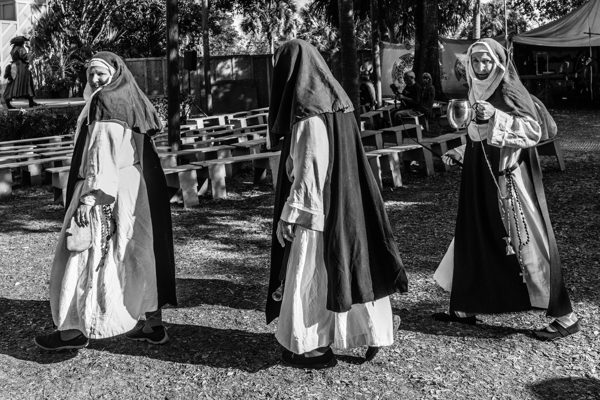 35mm F2.0 sample photo. People of miami - fun loving nuns..... photography