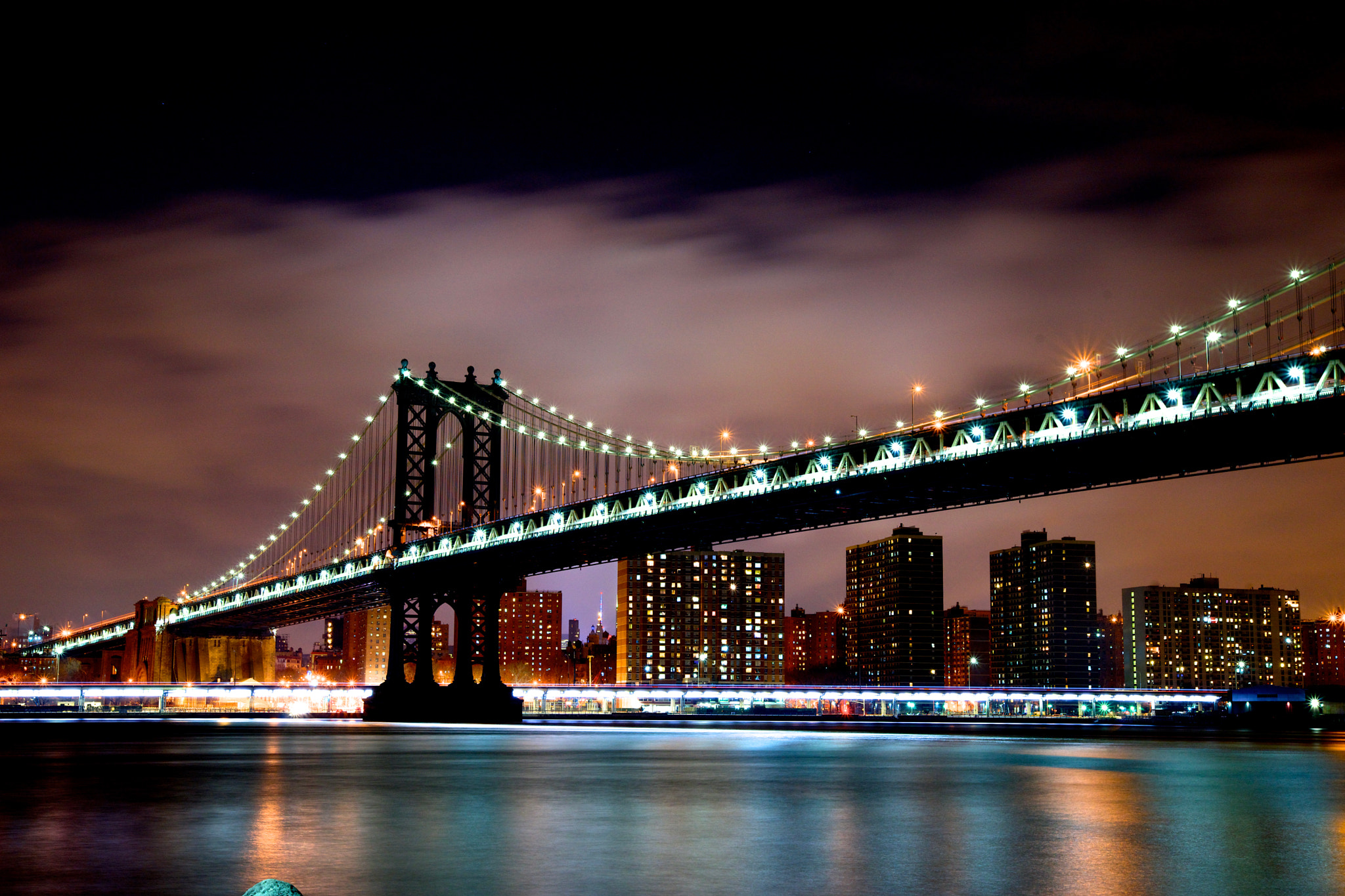 Sony 28-75mm F2.8 SAM sample photo. Manhattan bridge dumbo brooklyn nyc photography