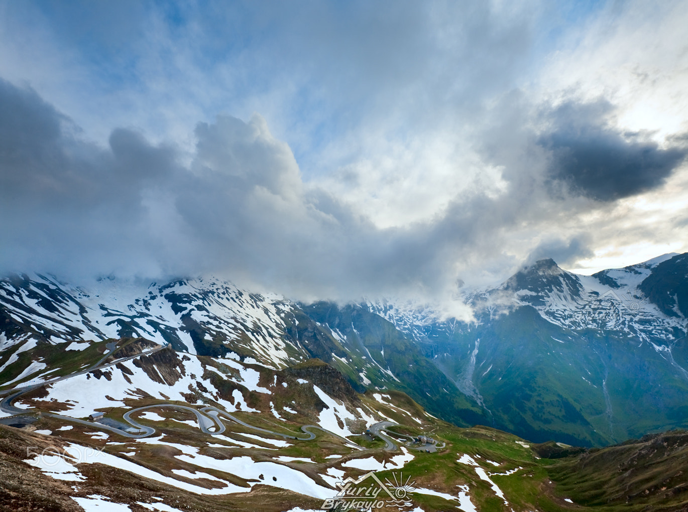 Canon EF 16-35mm F2.8L II USM sample photo. Evening cloudy alps summer view photography