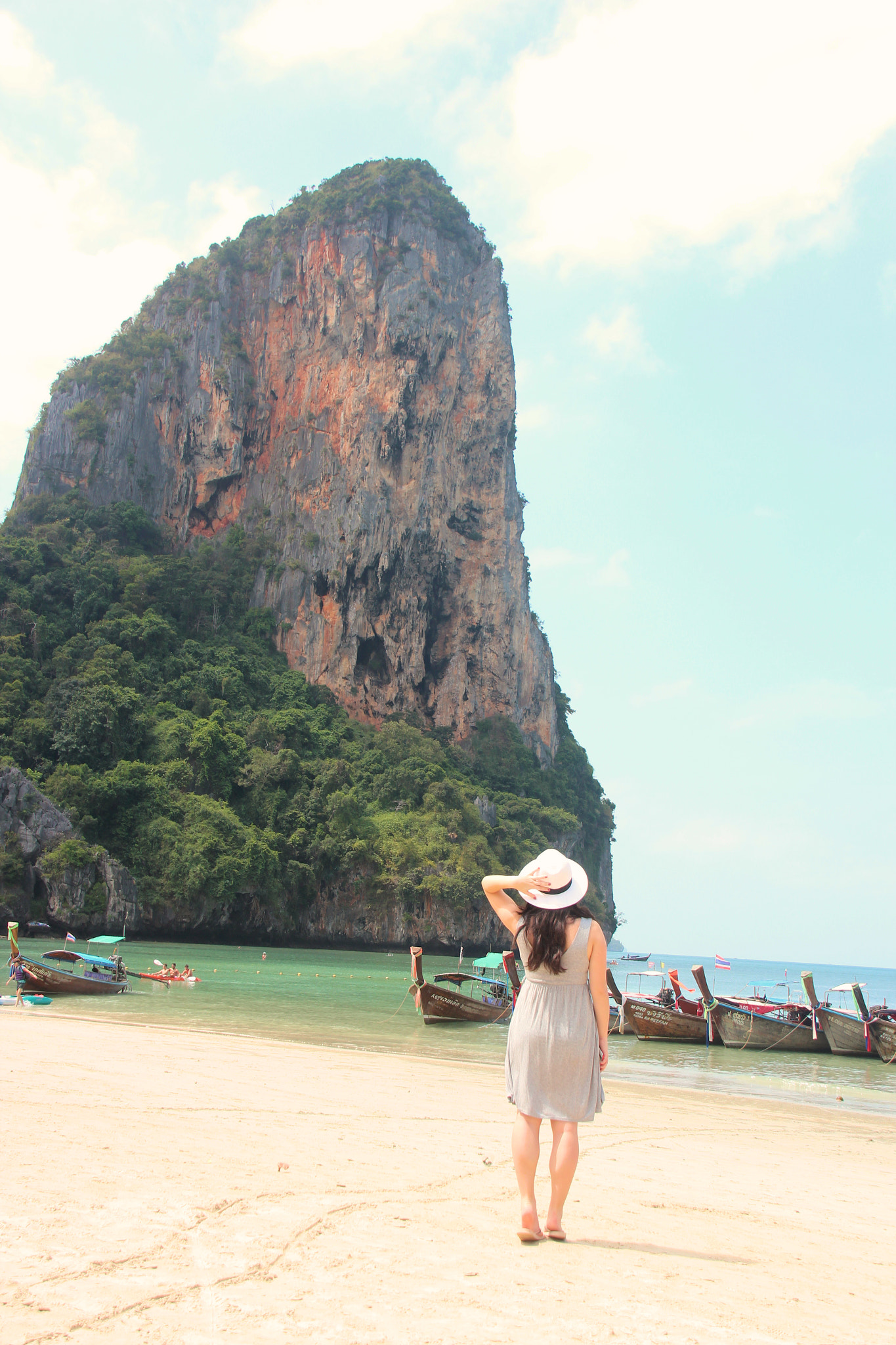 Canon EOS 600D (Rebel EOS T3i / EOS Kiss X5) + Sigma 18-125mm F3.8-5.6 DC OS HSM sample photo. Railay beach, thailand photography