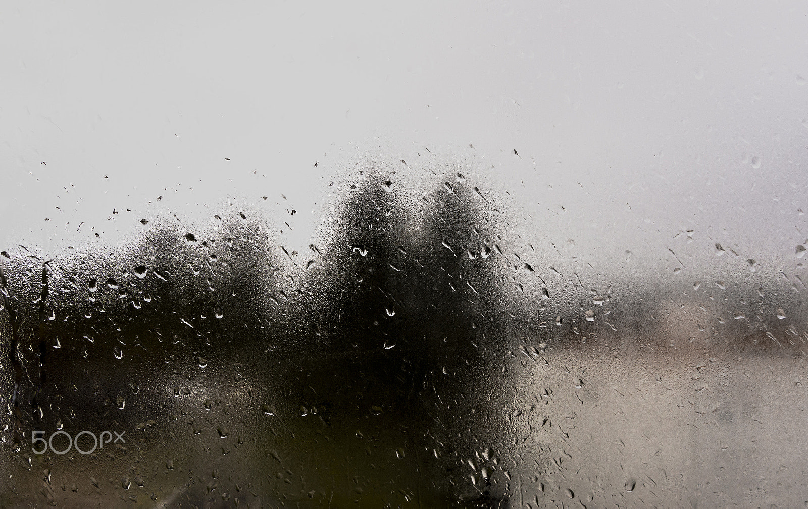 Sony Alpha DSLR-A500 sample photo. Rain on windows photography
