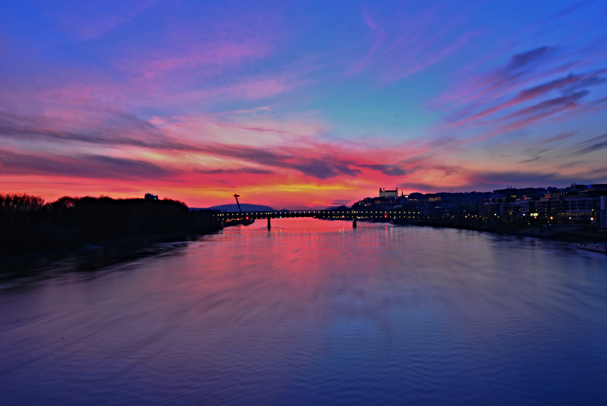 Nikon D3000 sample photo. Pink clouds photography