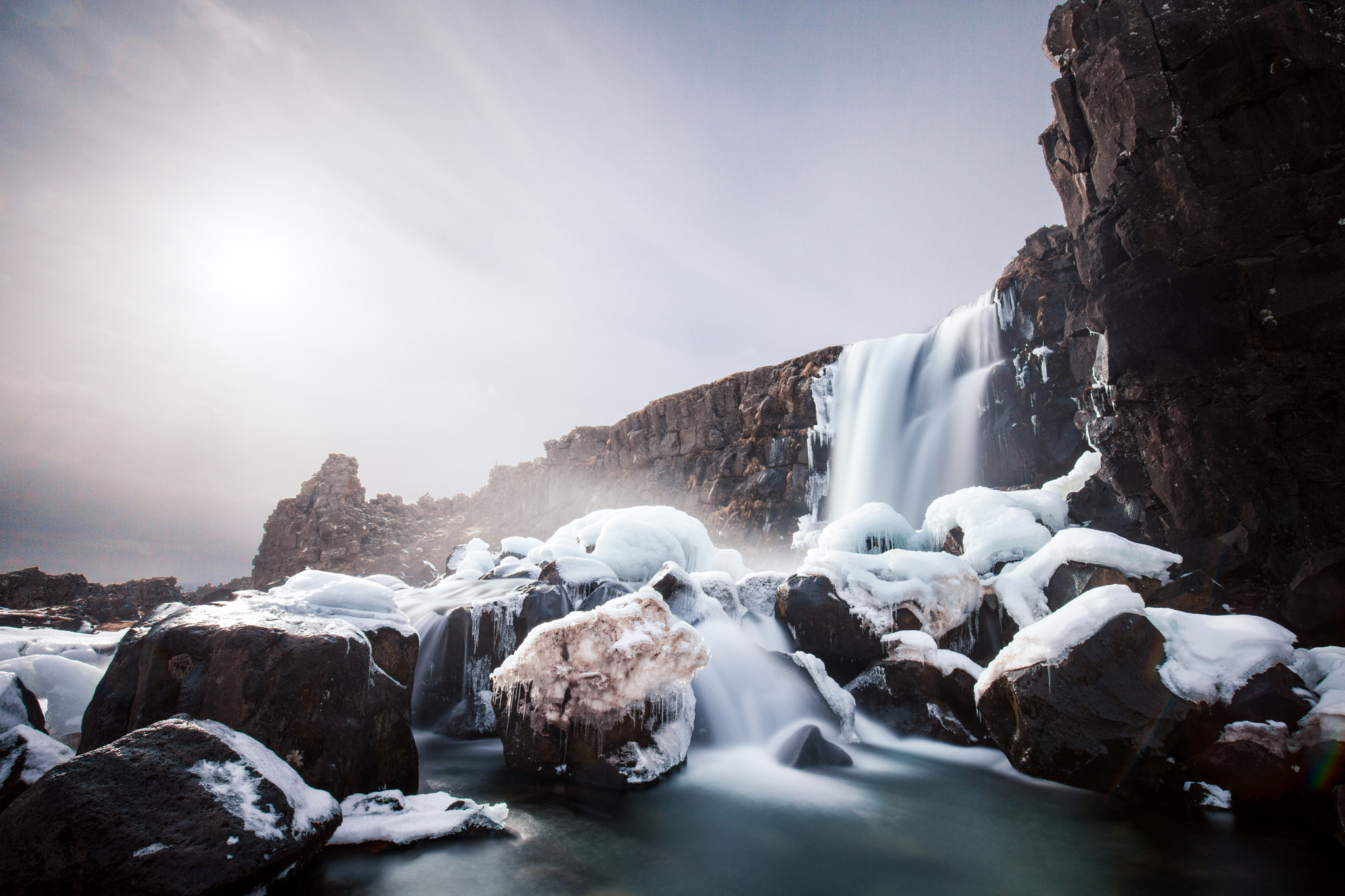 Canon EF 16-35mm F4L IS USM sample photo. Öxarárfoss photography