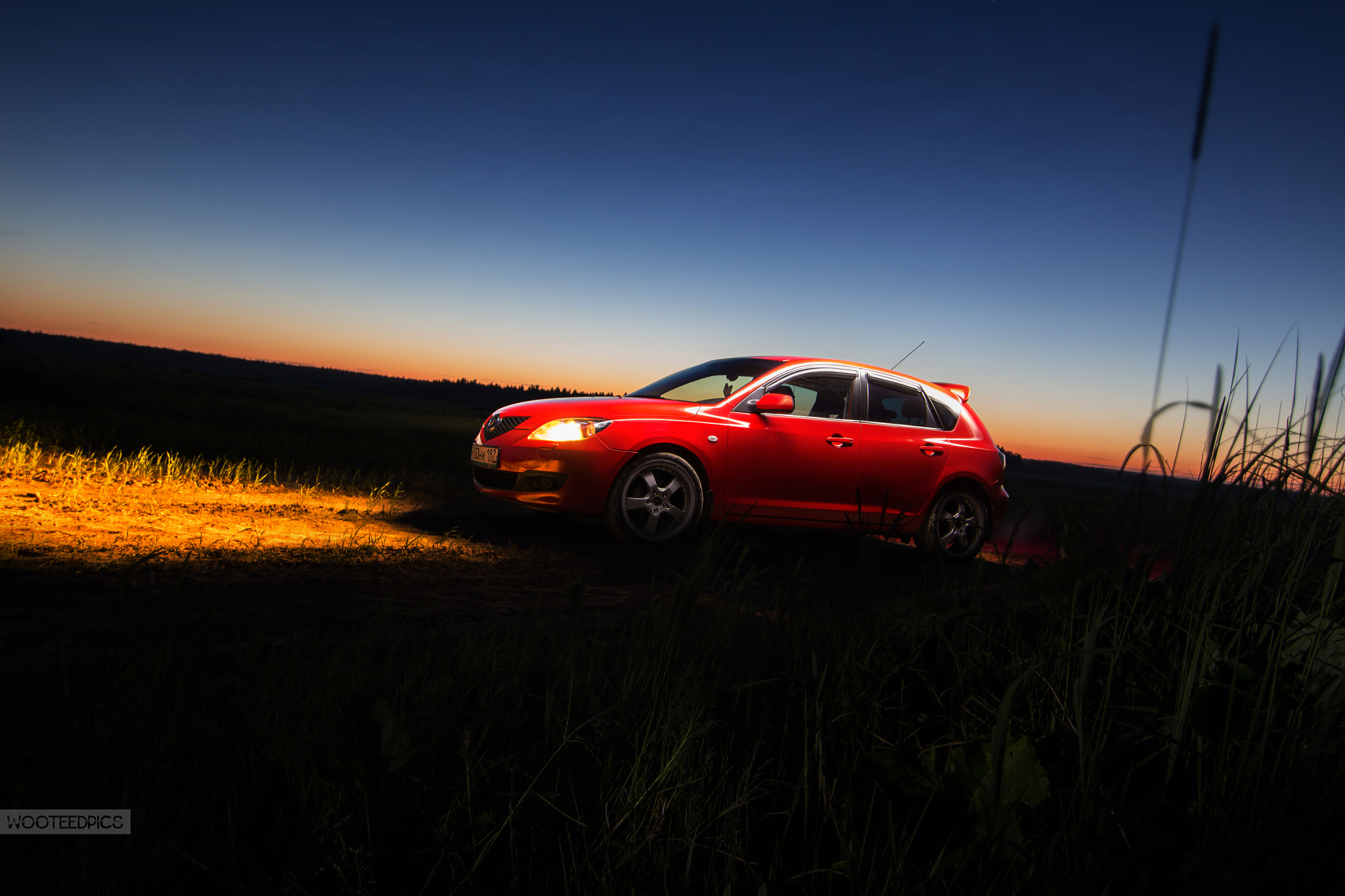 Canon EOS 700D (EOS Rebel T5i / EOS Kiss X7i) sample photo. Mazda 3 sunrise photography