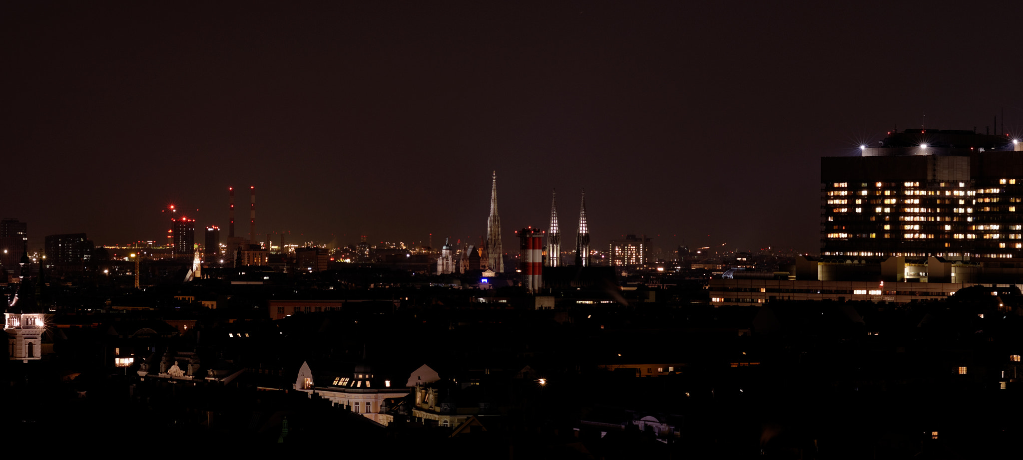 Nikon D7000 sample photo. Night view vienna photography