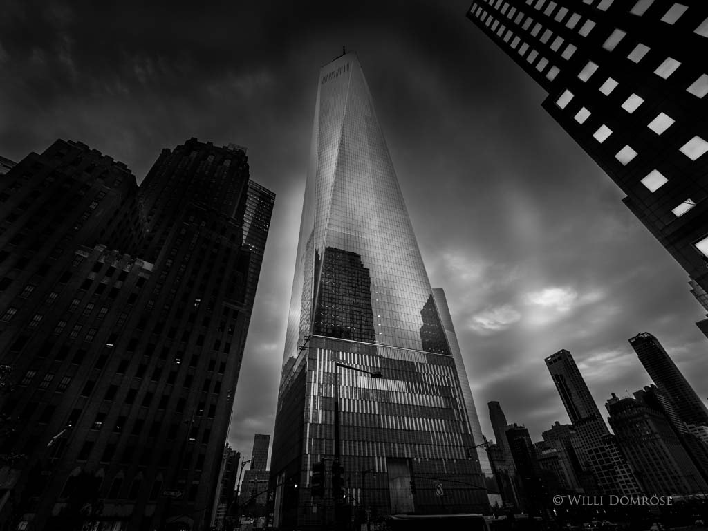 Olympus OM-D E-M1 + Olympus M.Zuiko Digital ED 7-14mm F2.8 PRO sample photo. One world trade center, new york city photography