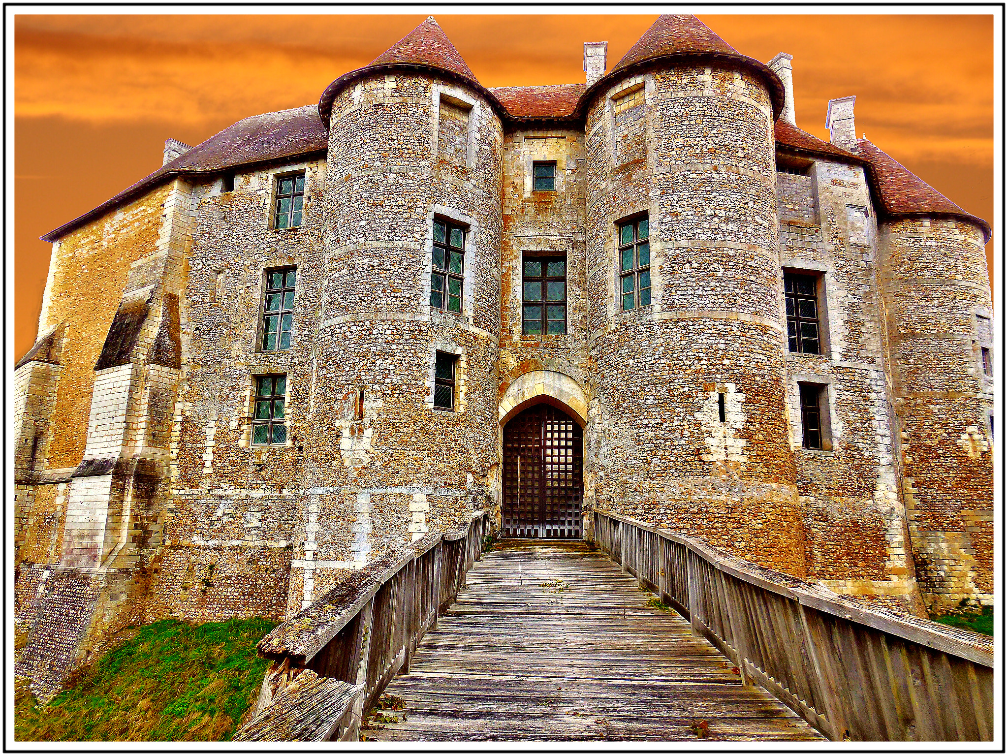 Nikon Coolpix S6500 sample photo. Le château d'harcourt, eure, normandie, france photography