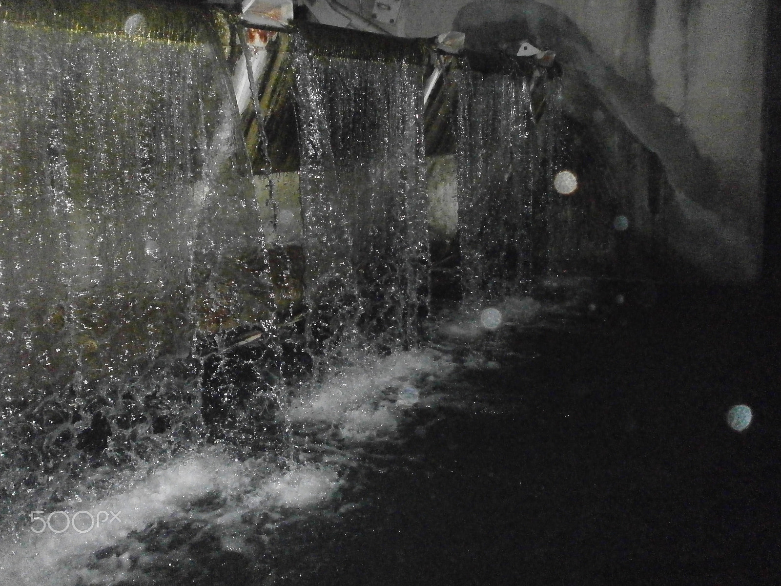 Olympus VG110,D700 sample photo. Industrial waterfall photography