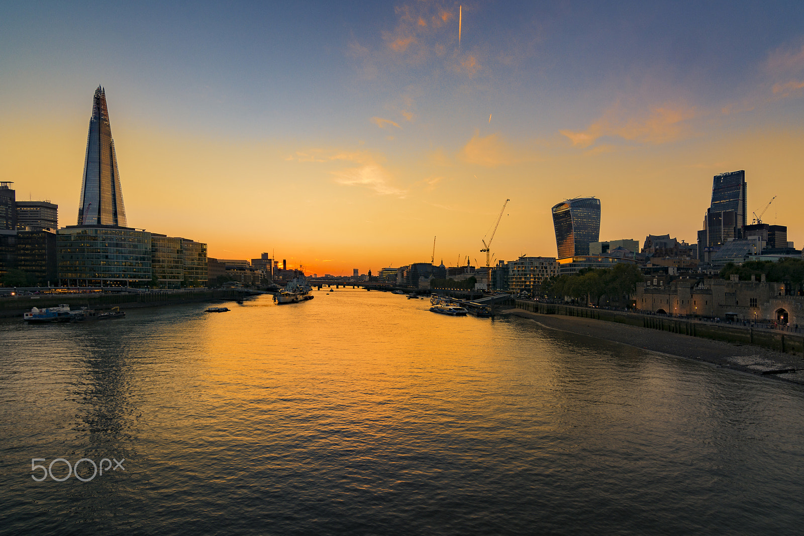 Nikon D7100 sample photo. Thames sunset photography