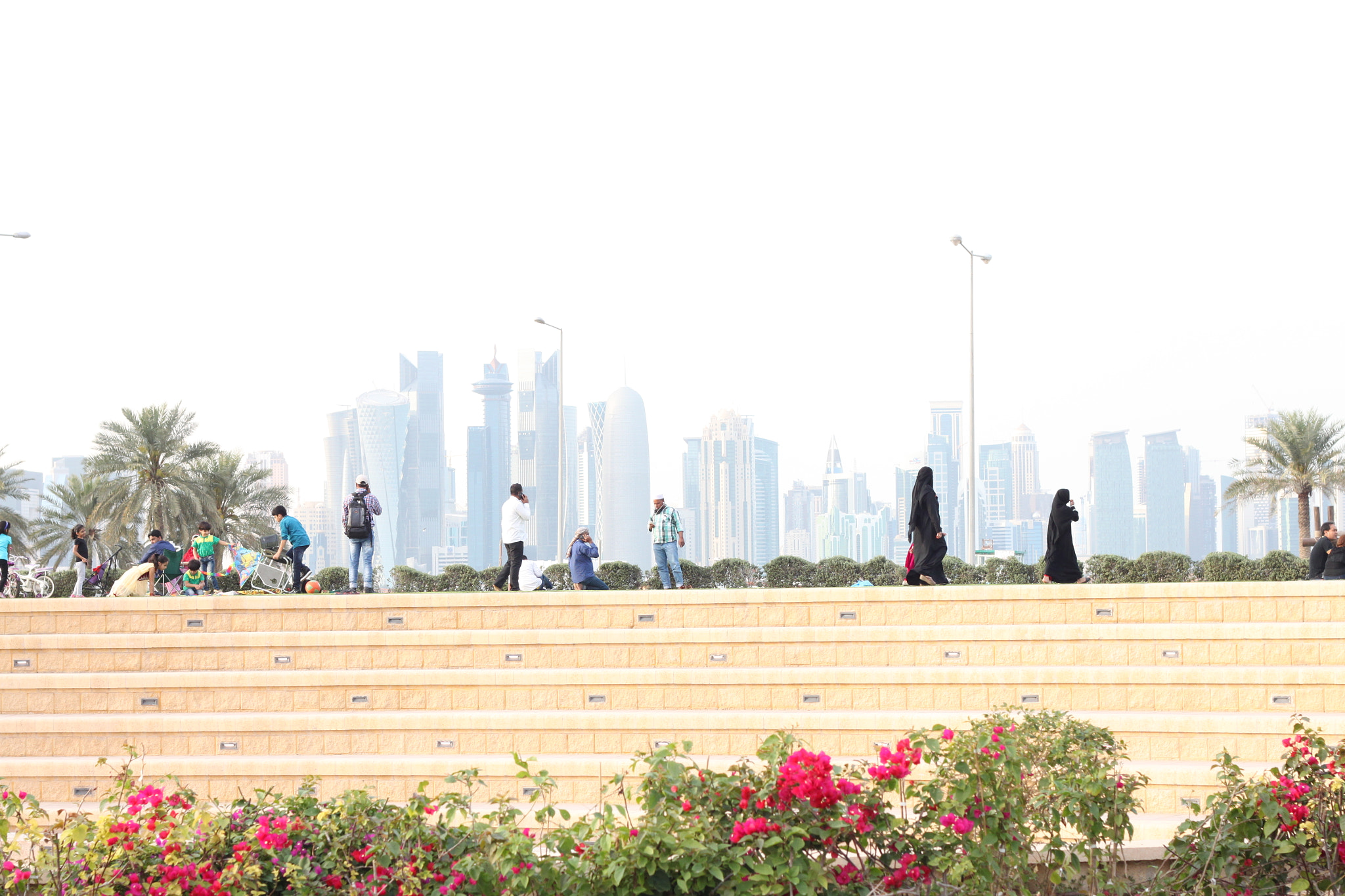 Canon EOS 500D (EOS Rebel T1i / EOS Kiss X3) sample photo. Doha skyline photography