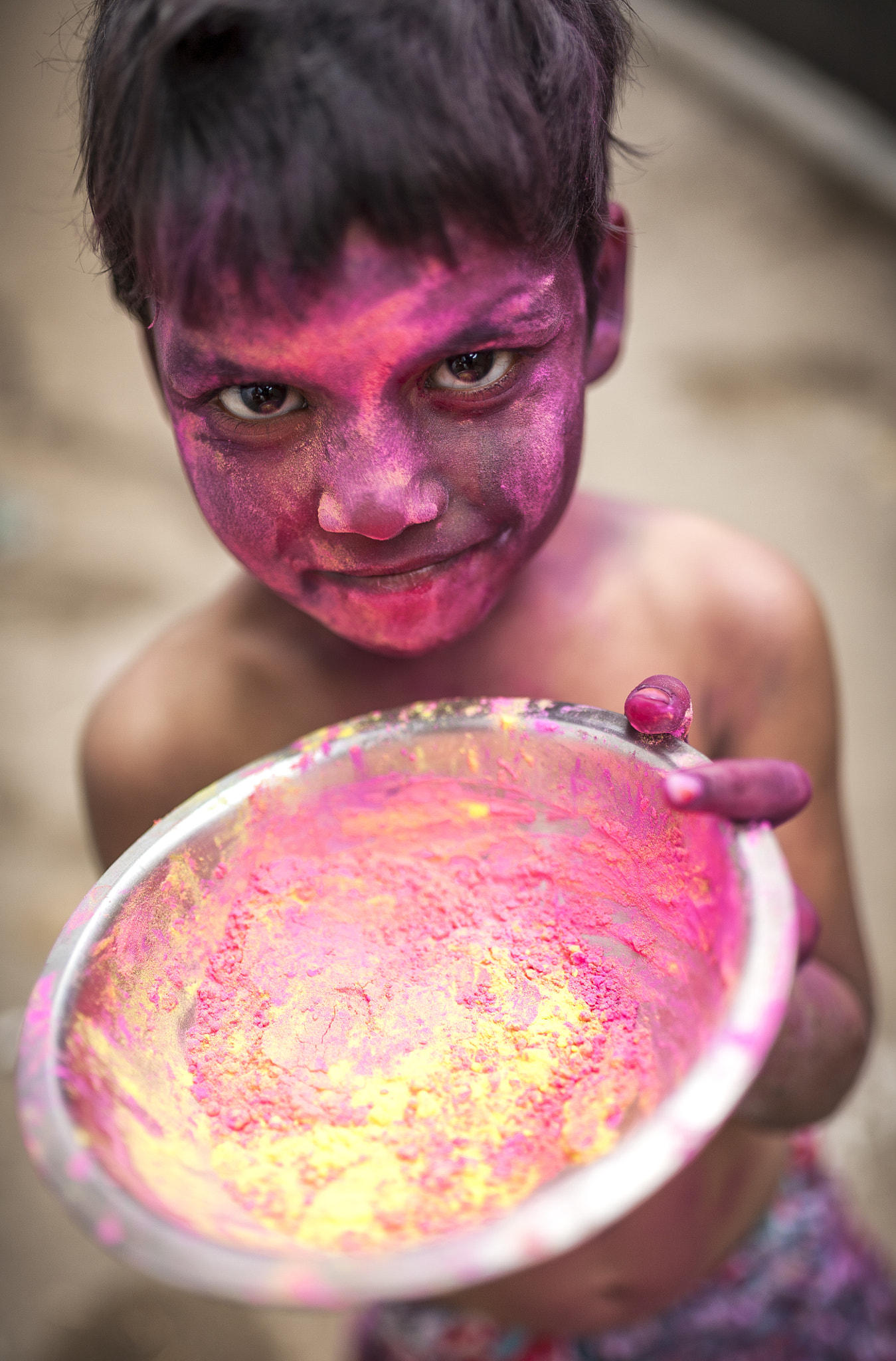 Canon EOS 5D + Sigma 35mm F1.4 DG HSM Art sample photo. Color of holi  photography