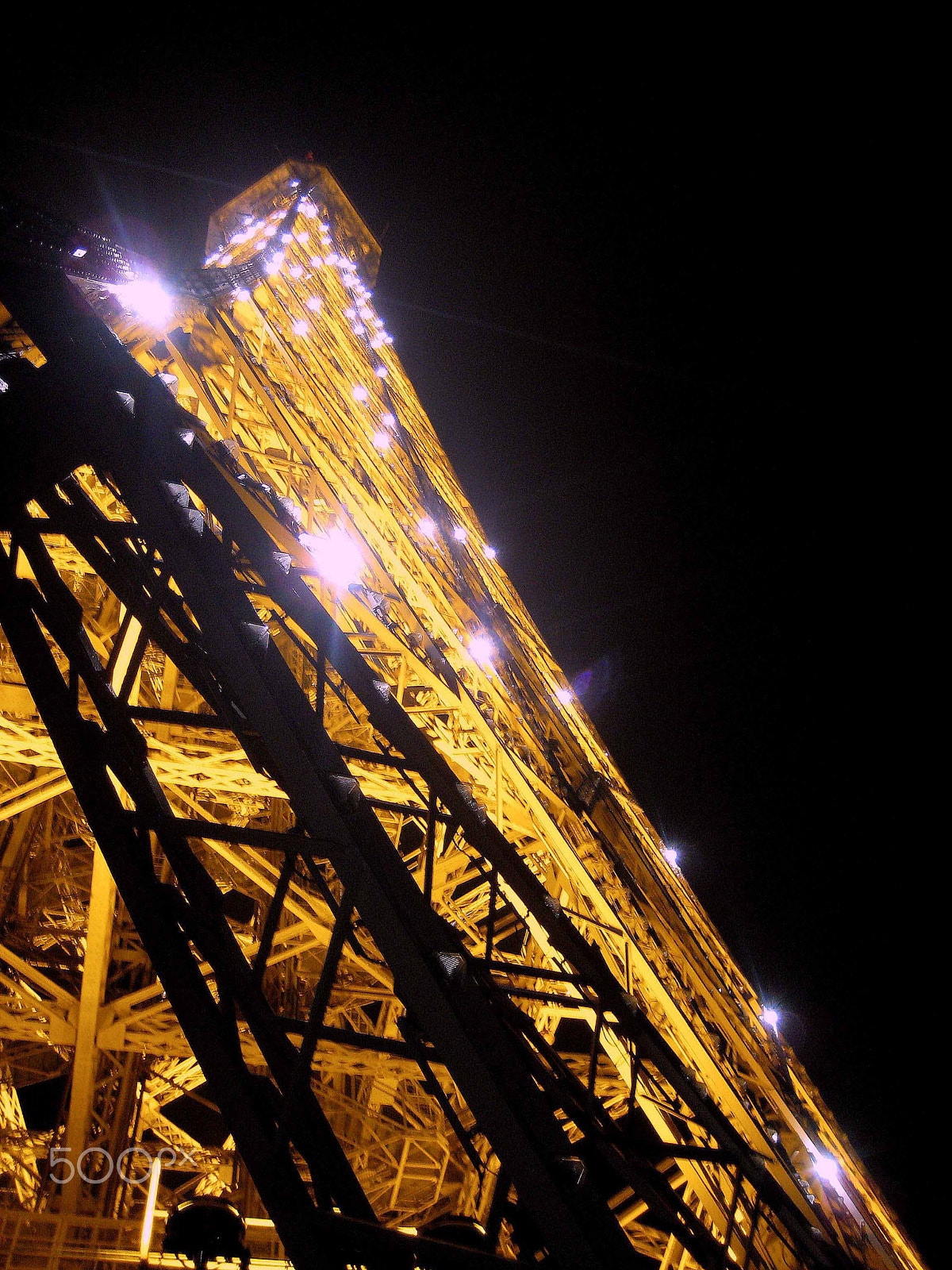 Canon POWERSHOT SD1000 sample photo. Sparkling eiffle tower photography