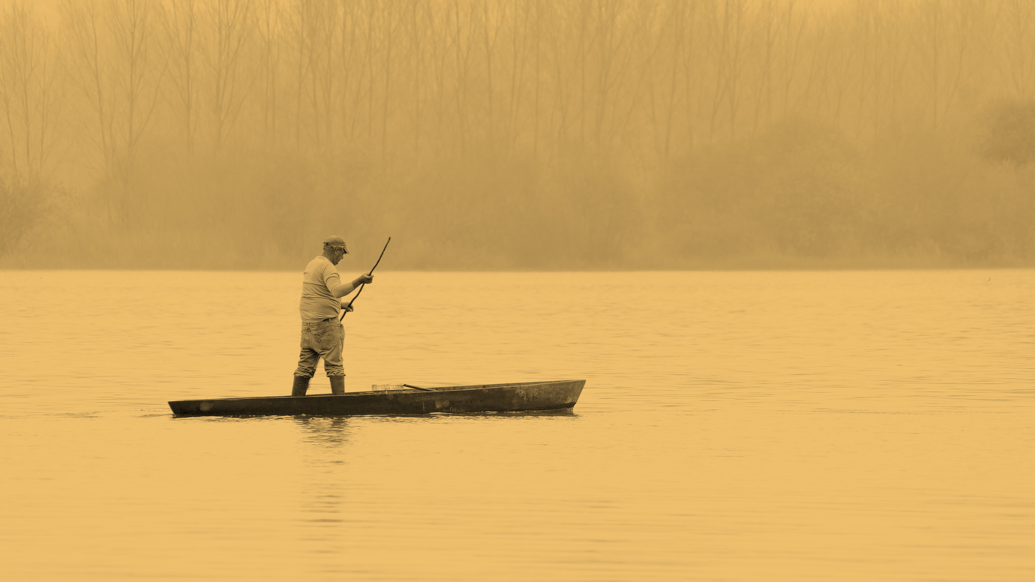 HD Pentax DA 55-300mm F4.0-5.8 ED WR sample photo. Fog fisher photography