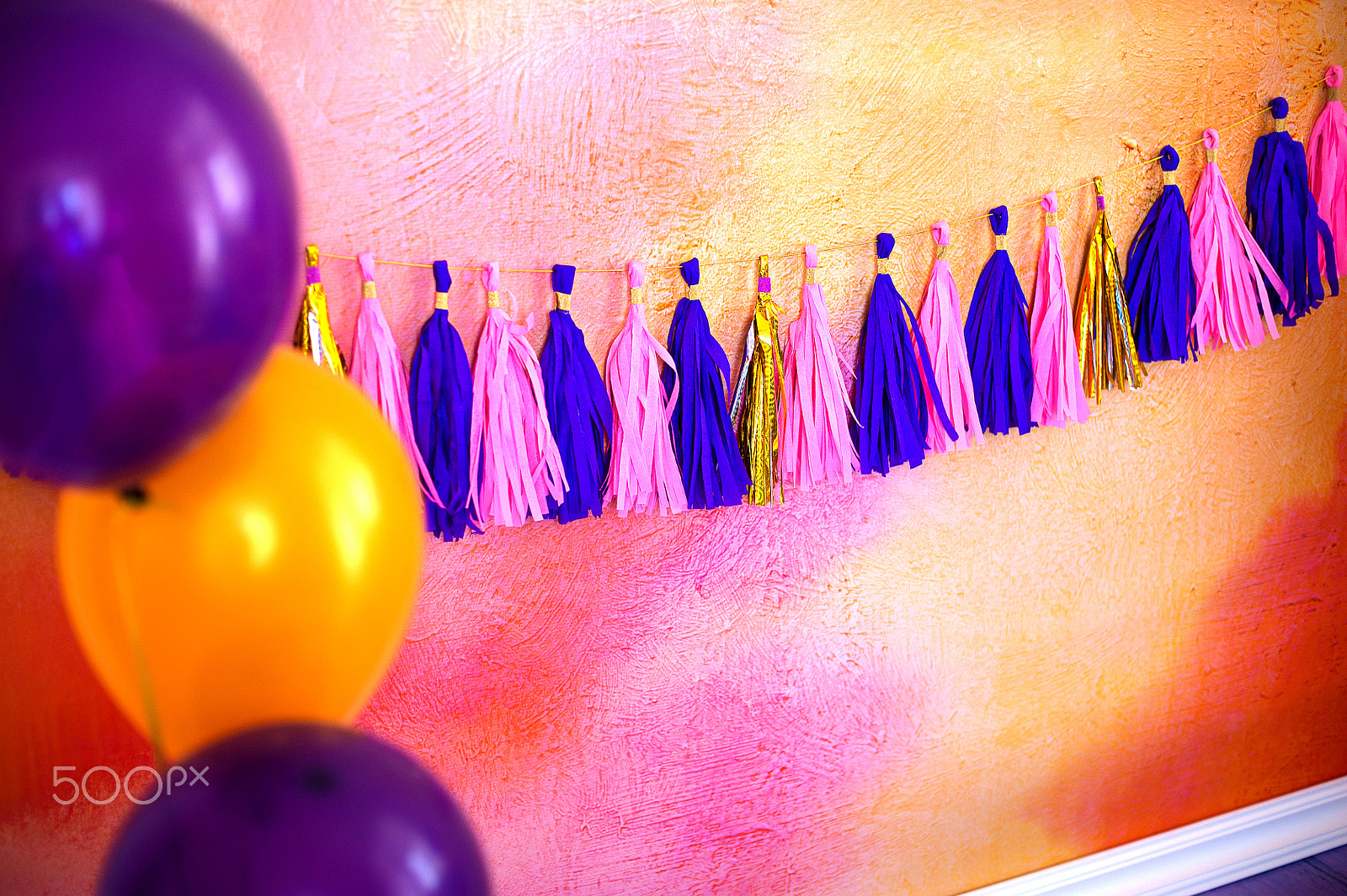 Nikon D700 + Nikon AF Nikkor 50mm F1.4D sample photo. Beautiful decoration for birthday party. concept carnival photography