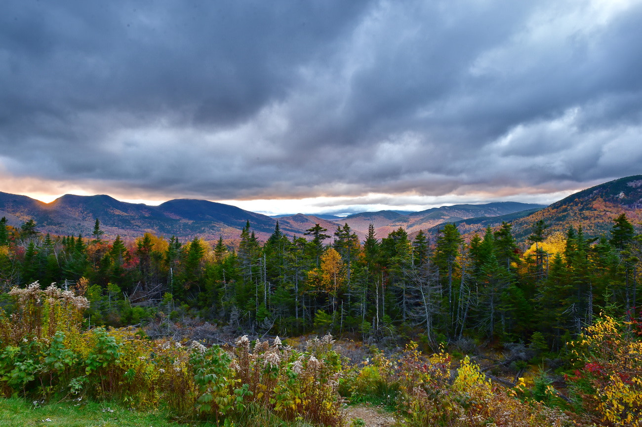 Nikon AF-S Nikkor 24-70mm F2.8G ED sample photo. White mountain park at dusk photography