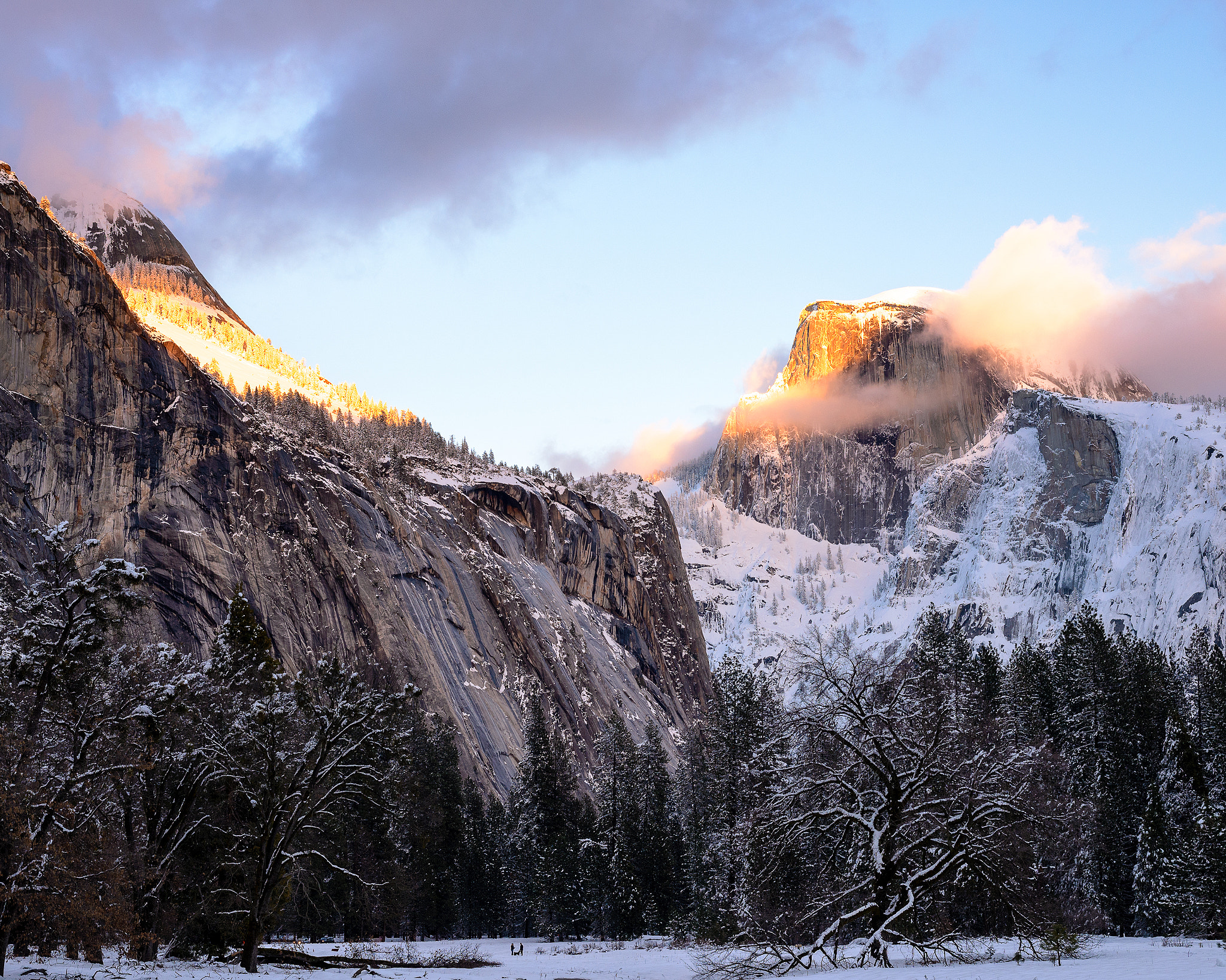 Nikon D600 + Nikon AF-S Nikkor 50mm F1.8G sample photo. Last light on half dome photography