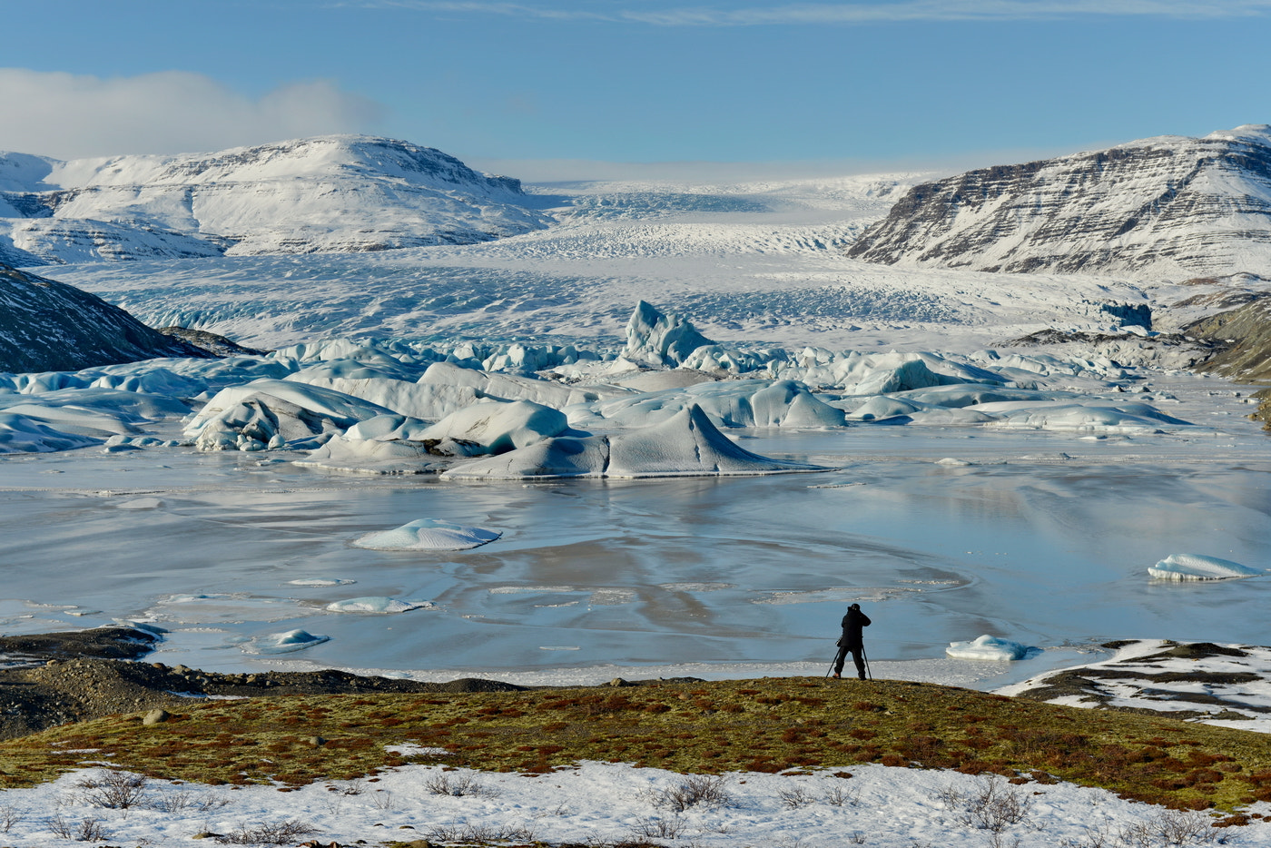 Nikon AF-S Nikkor 24-70mm F2.8G ED sample photo. Hoffell glacier photography
