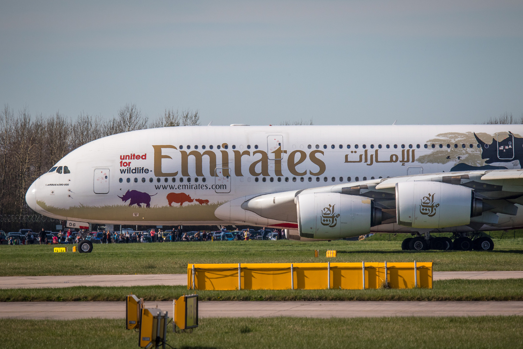 Tamron SP 150-600mm F5-6.3 Di VC USD sample photo. Emirates airbus a380-800 a6-edg with the united for wildlife livery photography