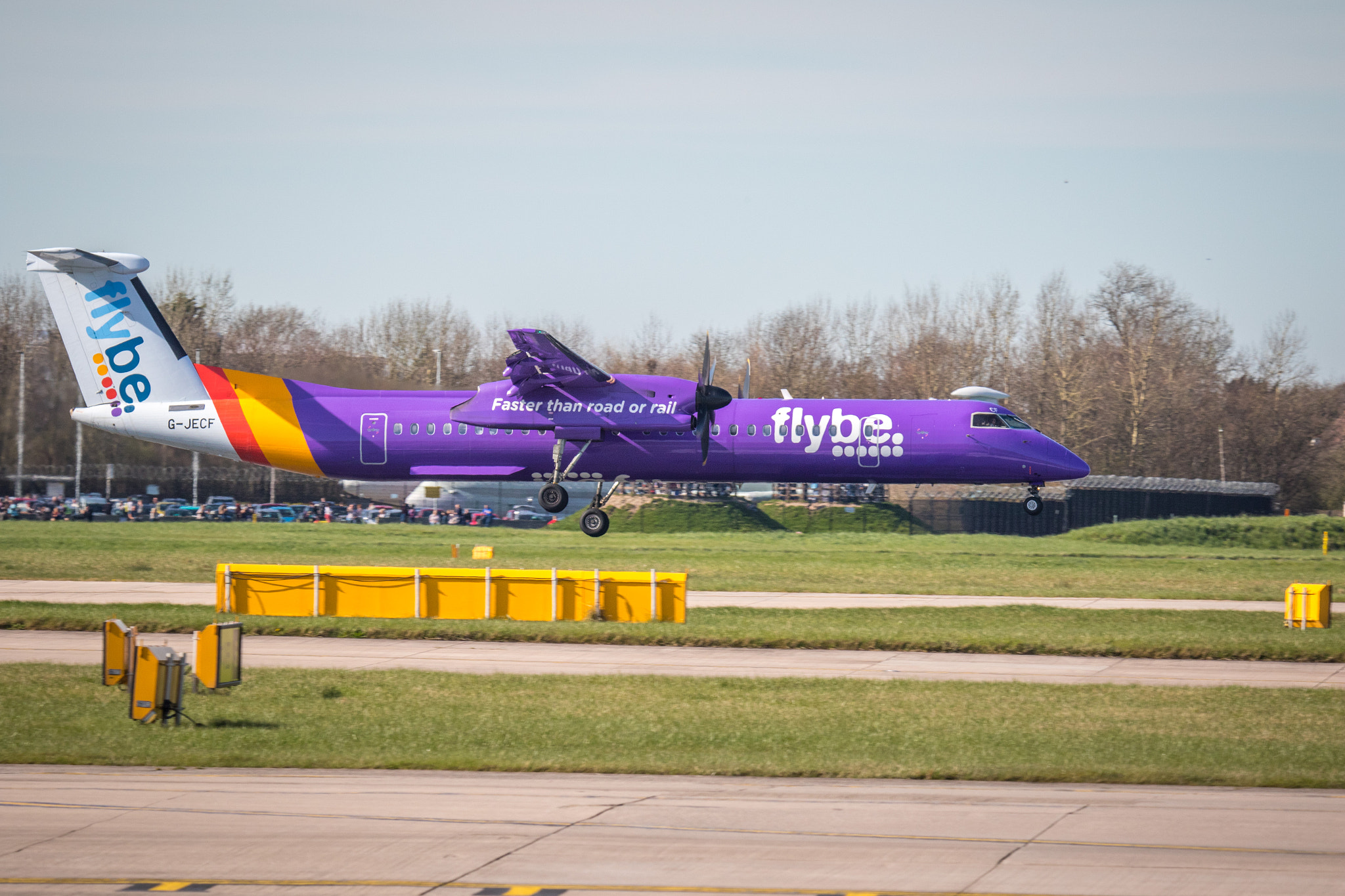 Tamron SP 150-600mm F5-6.3 Di VC USD sample photo. Flybe bombardier dash8-q400 g-jecf photography