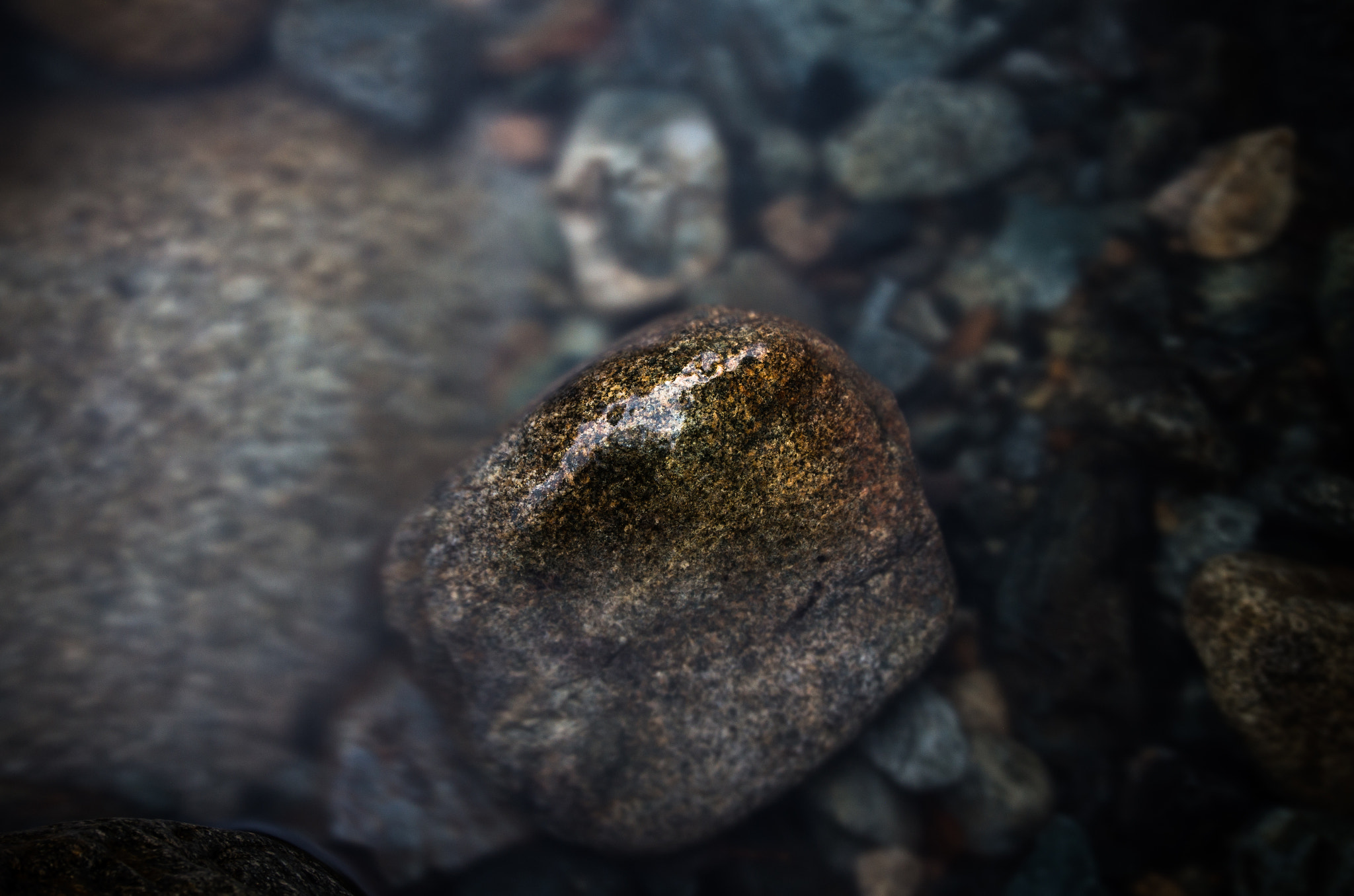 Pentax K-5 IIs sample photo. Submerged stones ii photography