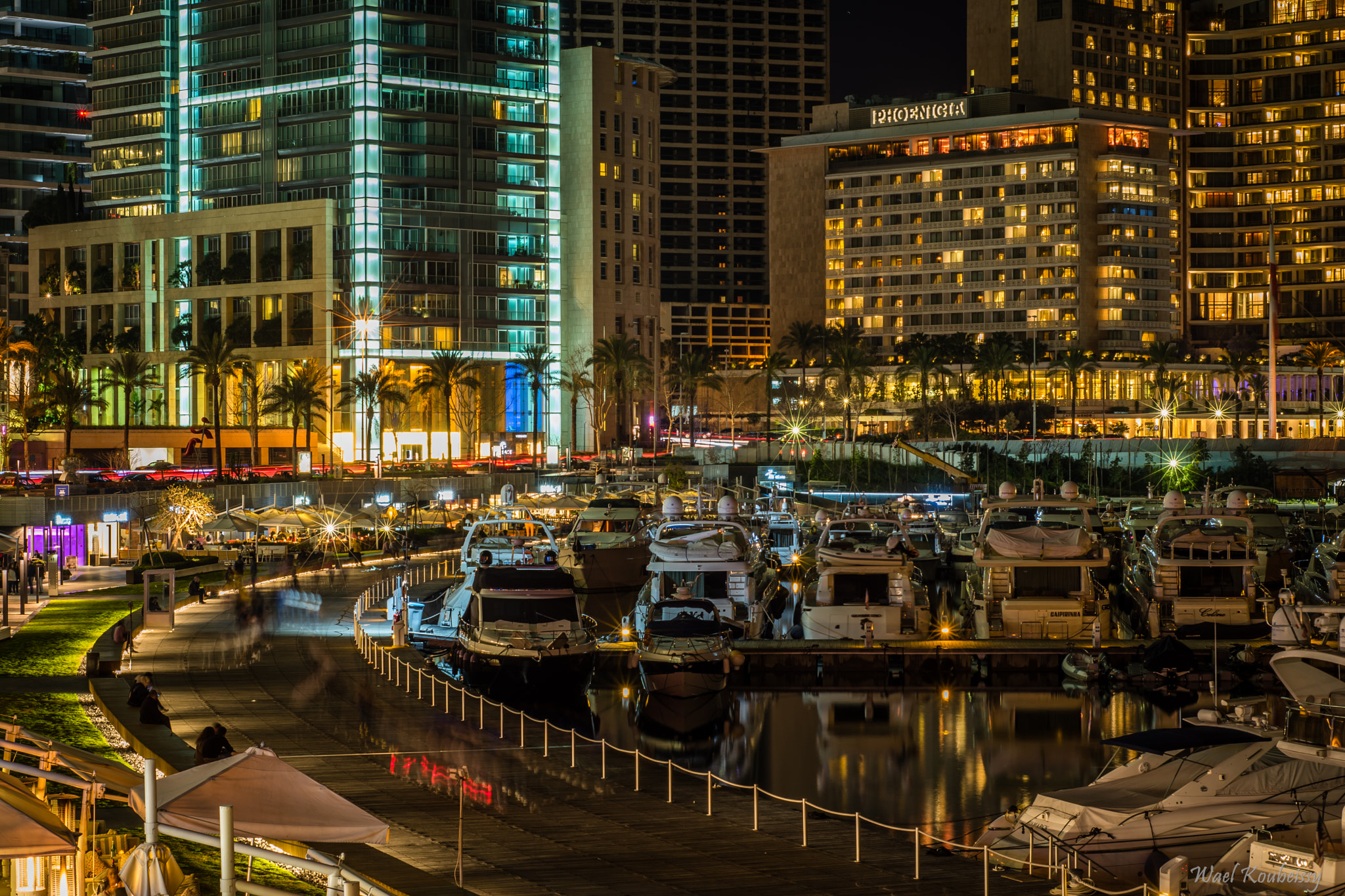 Nikon D5500 + Nikon AF Nikkor 50mm F1.8D sample photo. Beirut night view photography