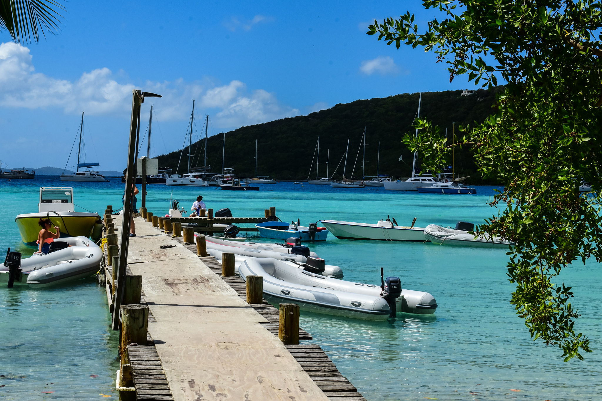 Nikon AF-S Nikkor 24-70mm F2.8G ED sample photo. Virgin island dinghy dock photography