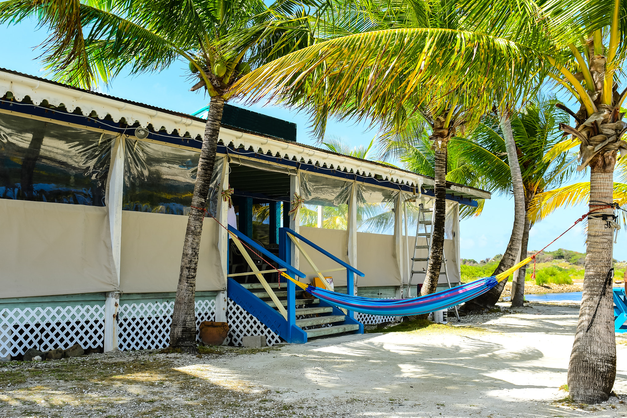 Nikon AF-S Nikkor 24-70mm F2.8G ED sample photo. Beach bar - virgin islands photography