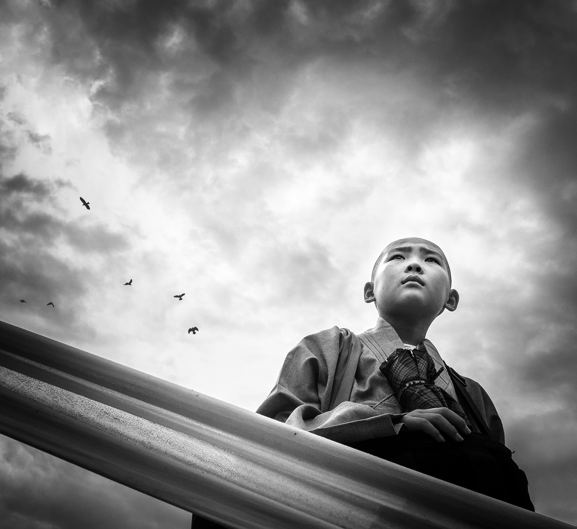 Sony Alpha NEX-7 + Sony E 16mm F2.8 sample photo. Little monk photography