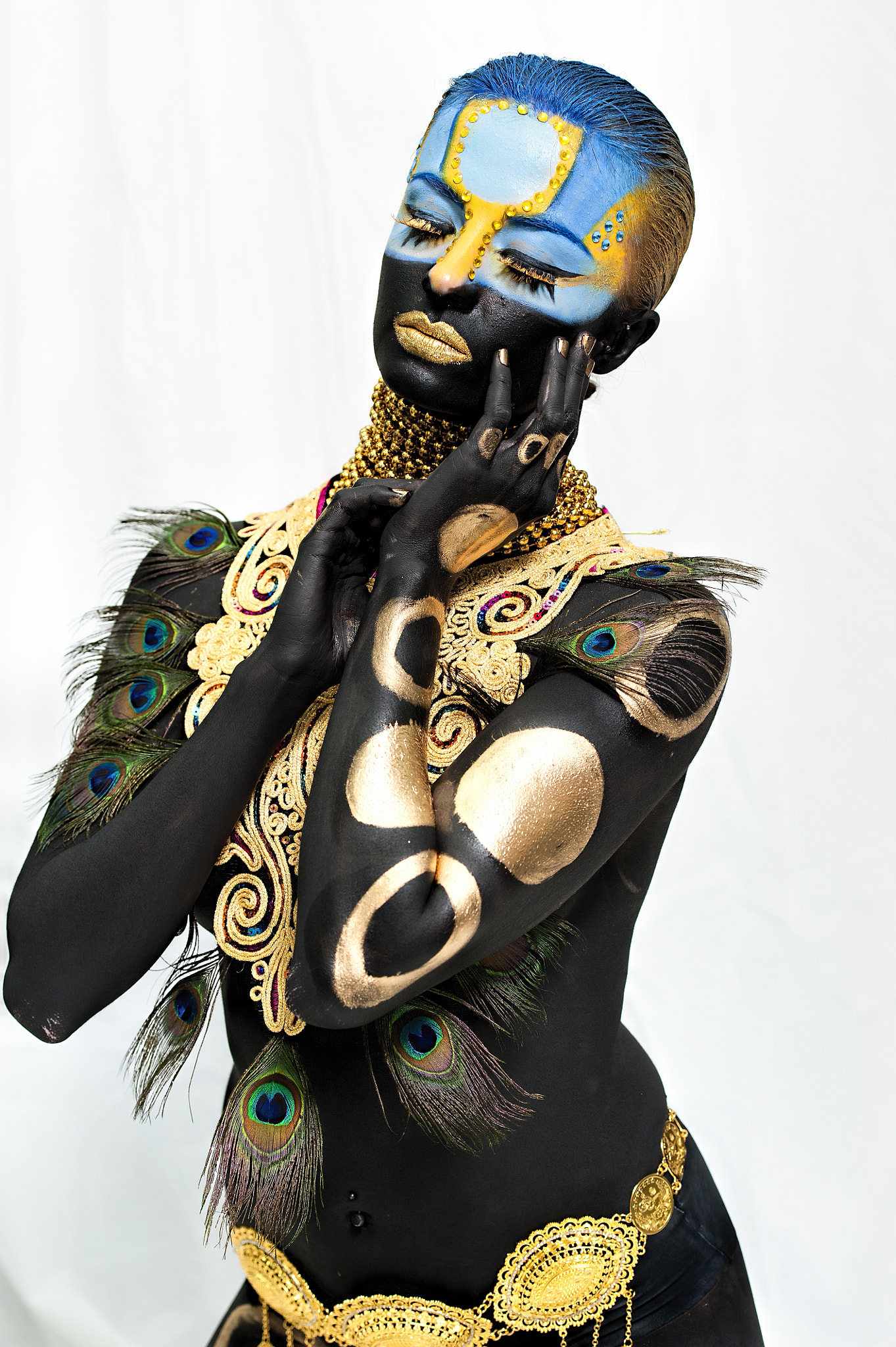 Nikon AF-S Nikkor 70-200mm F2.8G ED VR II sample photo. Body painting photography