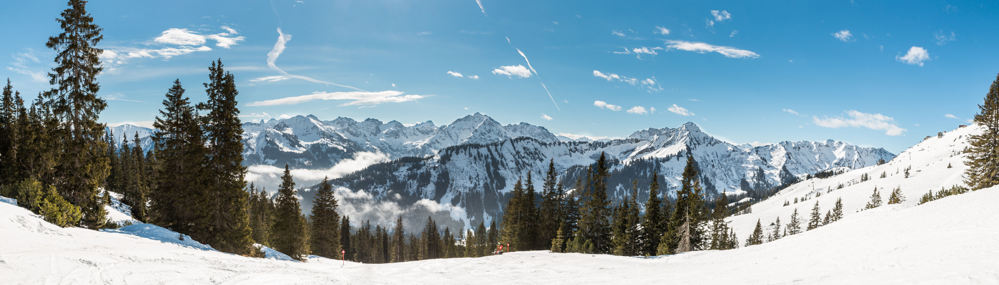 Sigma 24-70mm F2.8 EX DG Macro sample photo. Snow panorama photography