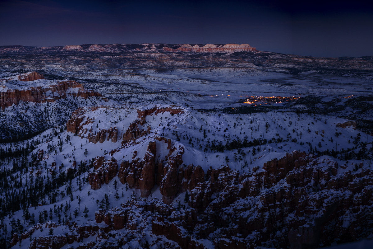 Nikon AF-S Nikkor 24-70mm F2.8G ED sample photo. Winter blue at bryce photography