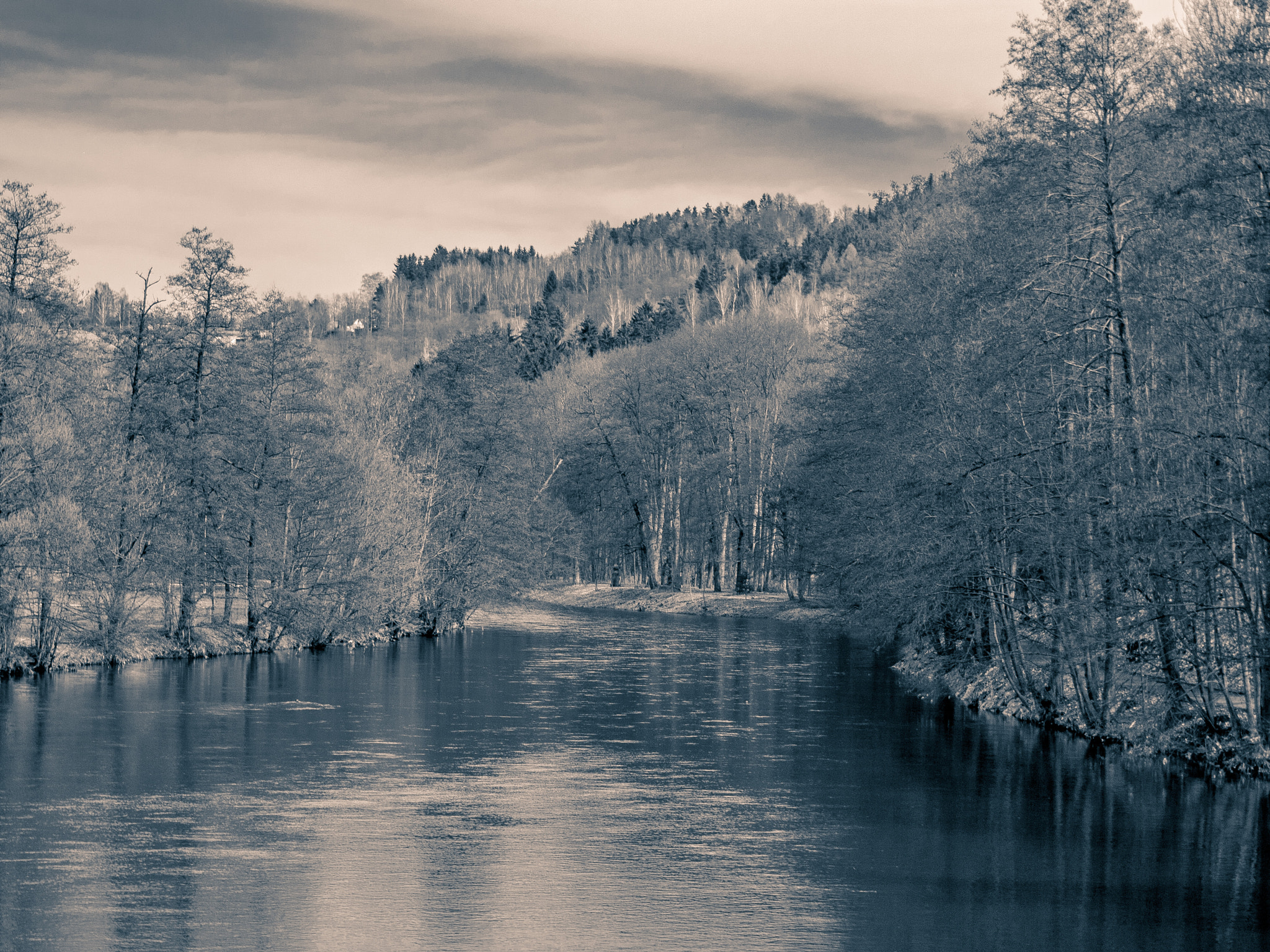 Pentax K20D sample photo. Jizera river photography