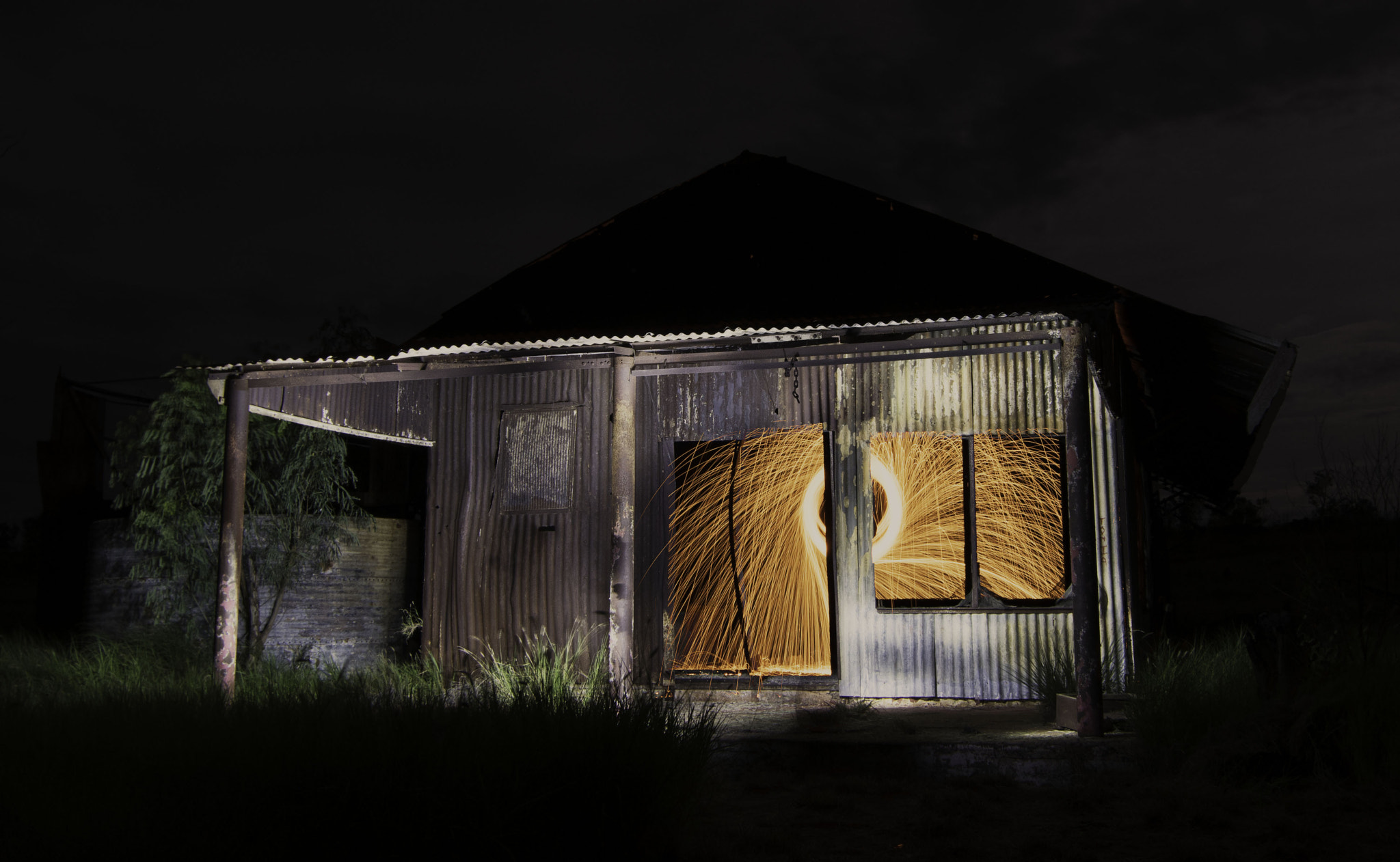 Nikon D5500 sample photo. Gordon downs light painting photography