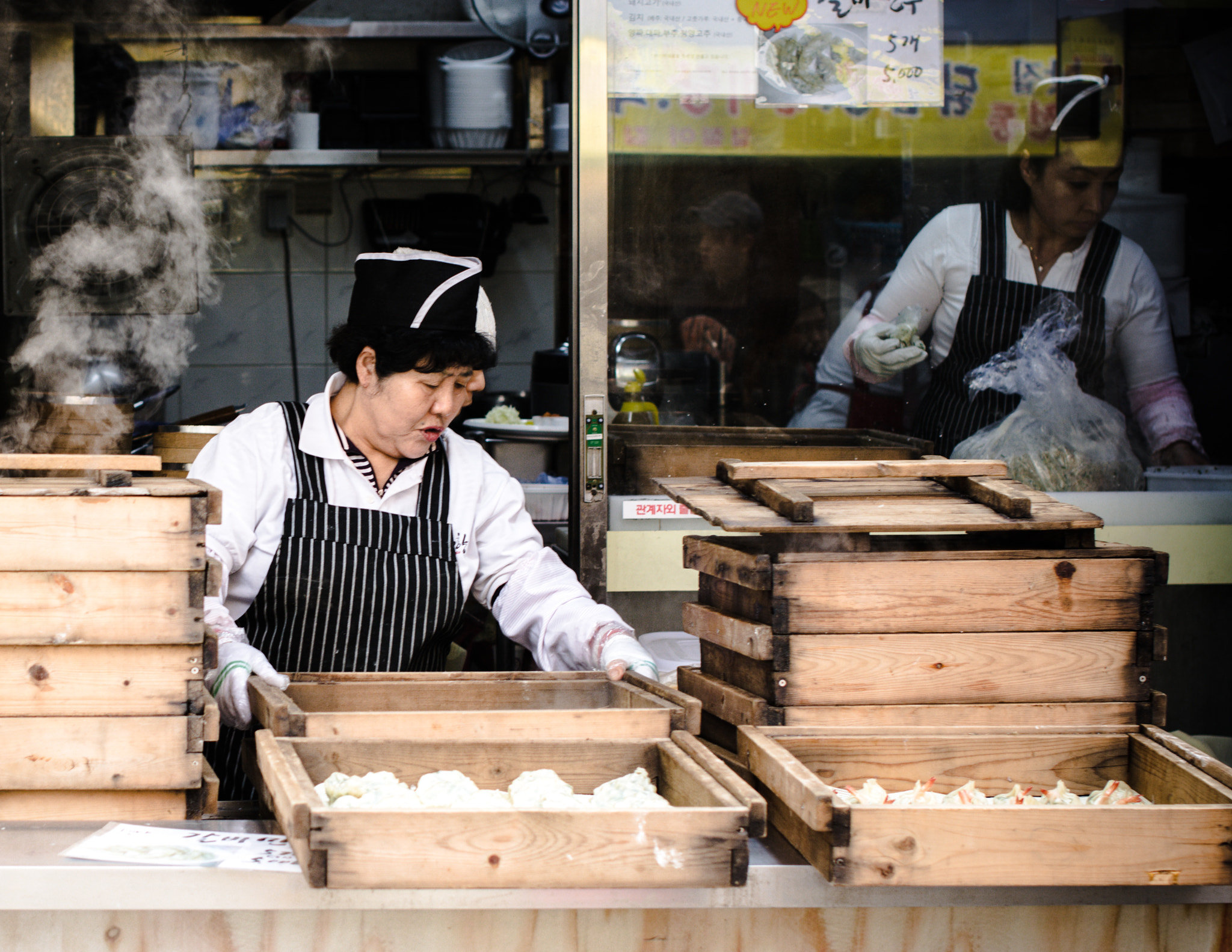 Sigma 50mm F1.4 EX DG HSM sample photo. Kwangjang market food photography