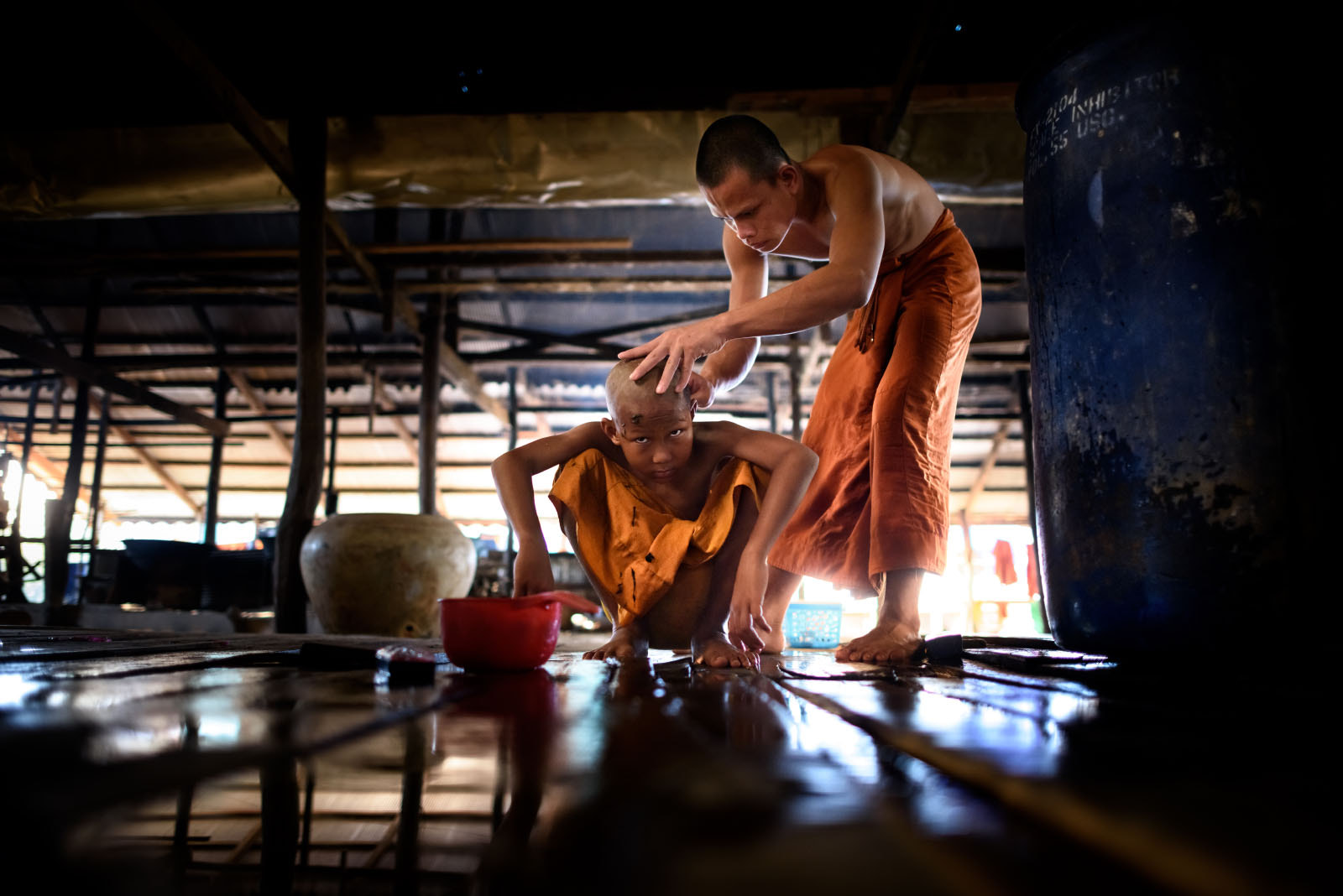 Nikon D810 sample photo. A monk's tonsure photography