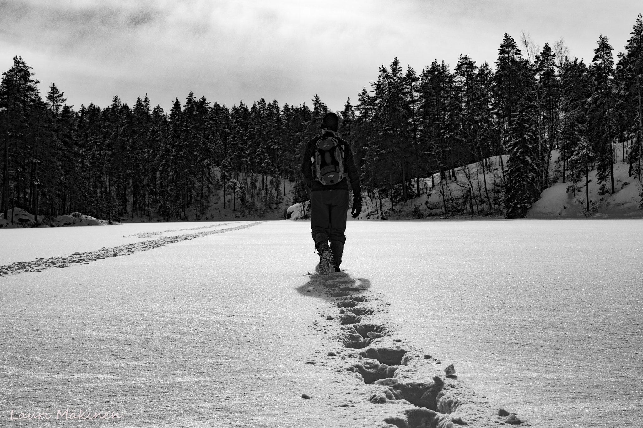 Nikon AF-S DX Micro Nikkor 40mm F2.8 sample photo. Walking on ice photography