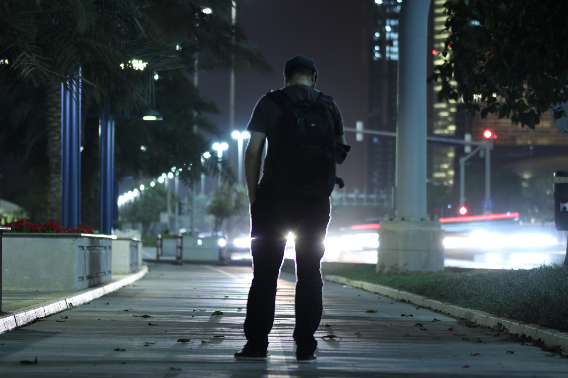 Sigma 105mm F2.8 EX DG OS HSM sample photo. Night time in abu dhabi photography