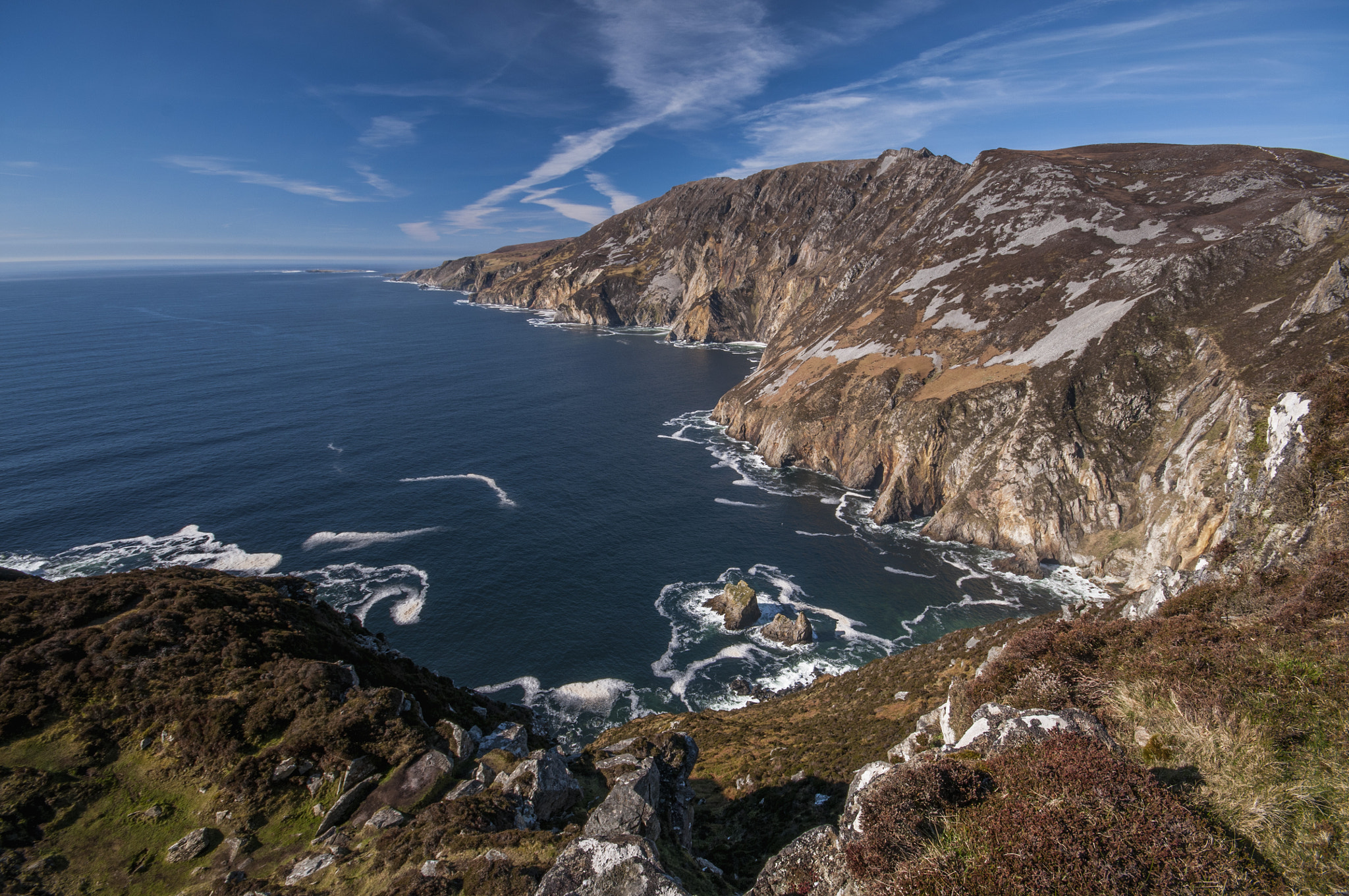 Nikon D300S + Sigma 10-20mm F4-5.6 EX DC HSM sample photo. Slieve league, donegal photography